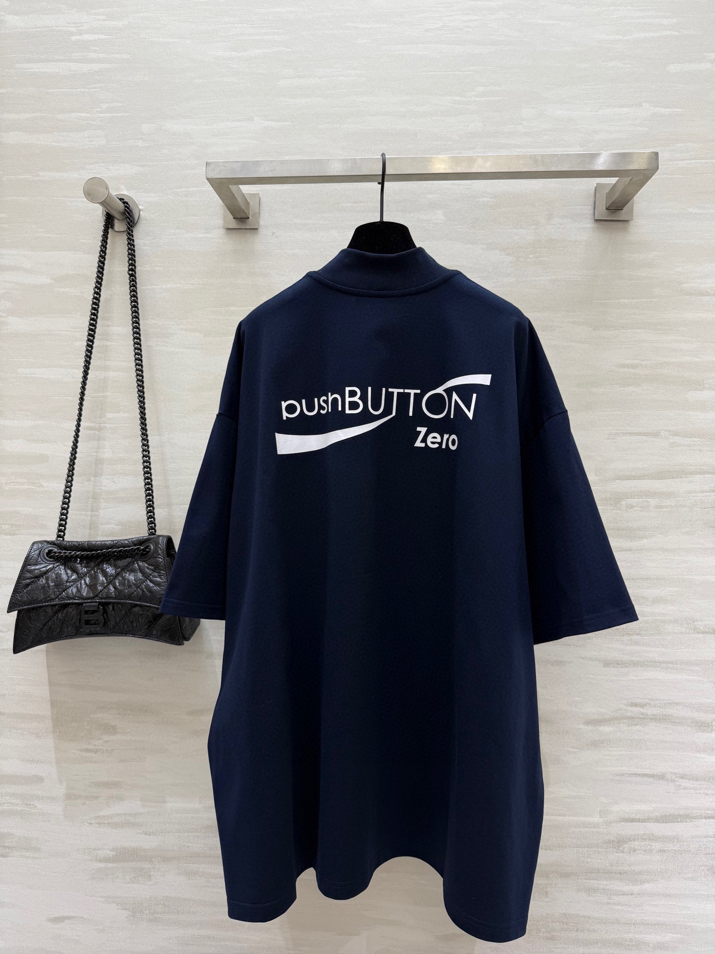 #韩国PUSHBUTTON  拼色男友风大版Tee 双色正反🉑穿 宽松舒适百搭T恤 高品质定制 现货首发