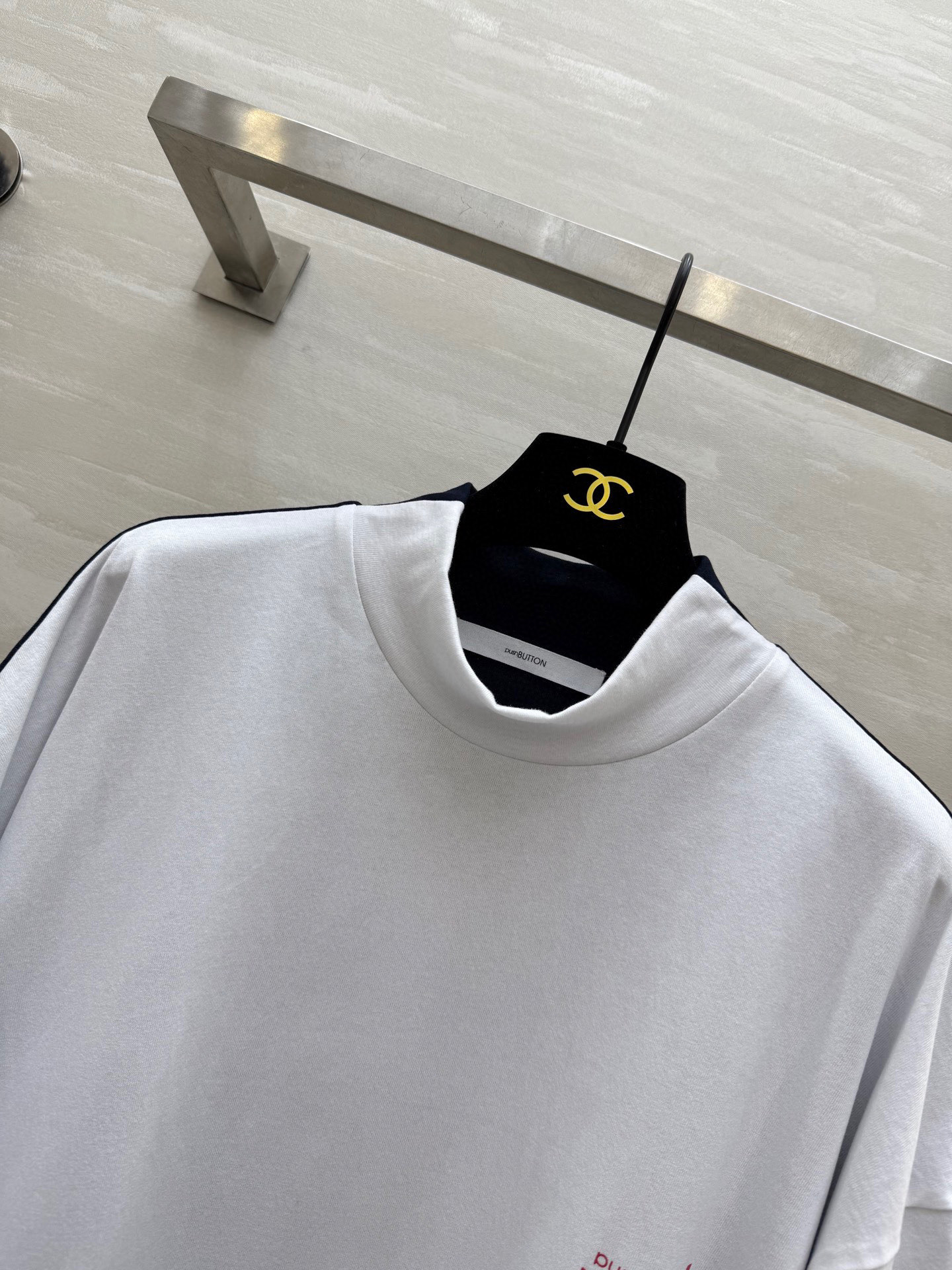 #韩国PUSHBUTTON  拼色男友风大版Tee 双色正反🉑穿 宽松舒适百搭T恤 高品质定制 现货首发