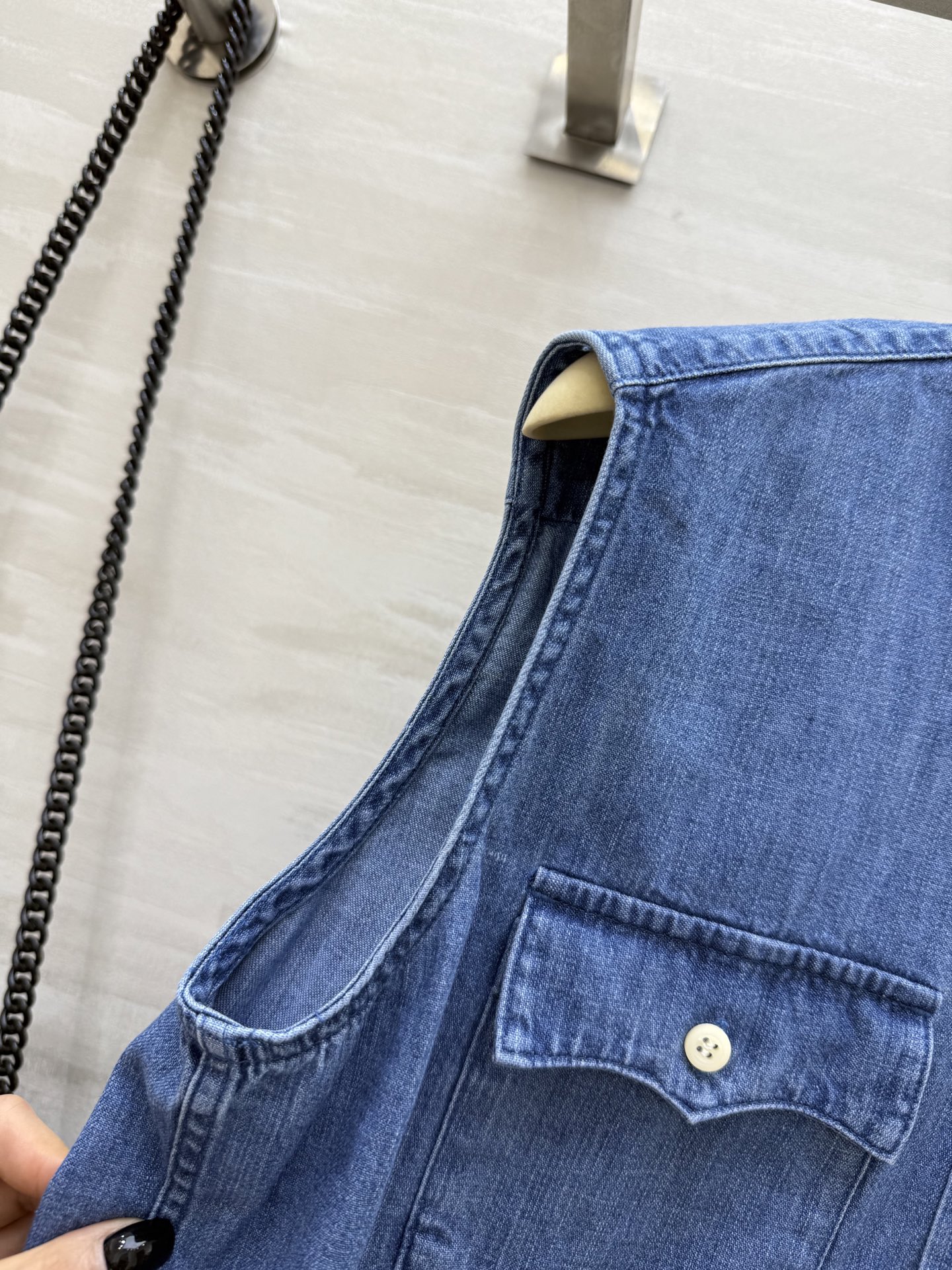 #Miumi♡²⁵牛仔马夹 高品质定制 现货首发size：S/M/L（M码胸围：100，衣长：64）