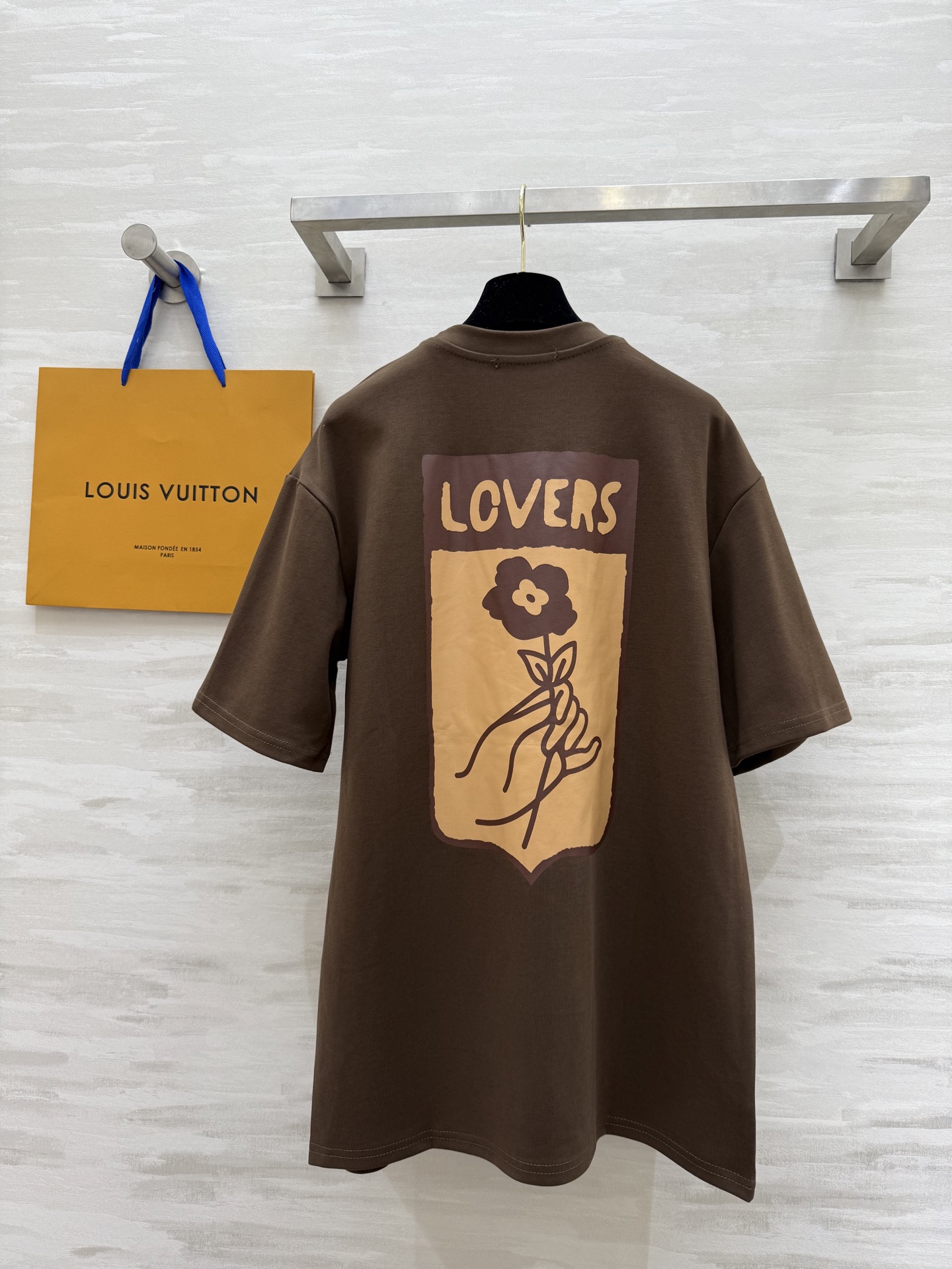 Louis Vuitton Inspired Brown Trunk Print T-Shirt - Premium Cotton, Stylish Fit 6 i1746369606632 5897 0 4