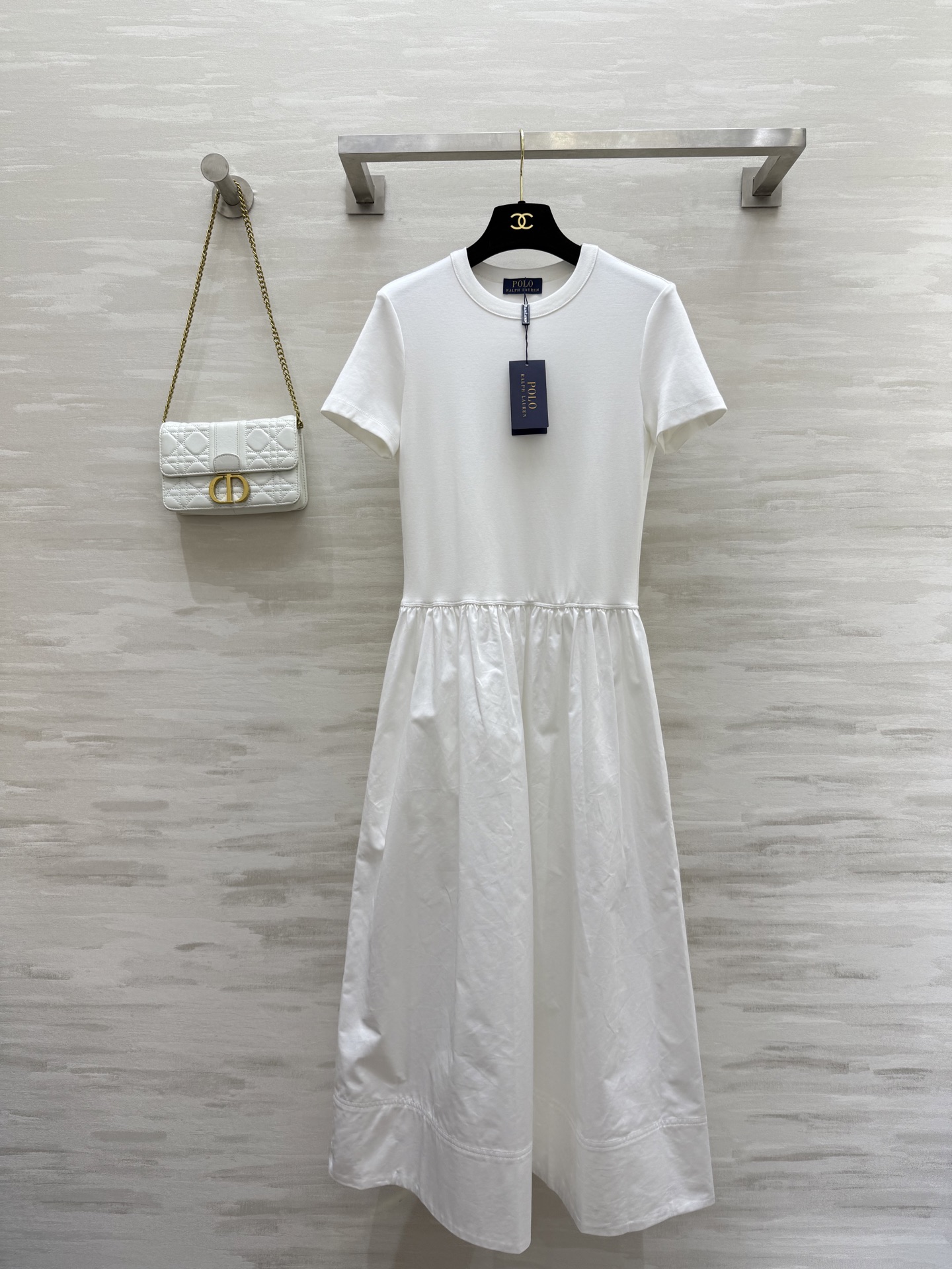 NO:333956,#Poloss spliced ​​long dress Imported high-stack cotton spliced ​​poplin cotton fabric waist-closed skirt style High-quality customization Spot sizeS/M/L (size s-shoulder width 36, bust 78, length 119), skirts, alexander wang19860909#Poloss拼接长款连衣裙 进口高支棉拼接府绸棉面料 收腰大裙摆版型 高品质定制 现货首发sizeS/M/L（s码肩宽36,胸围78,衣长119）,,skirts,alexander wang,Women's clothing