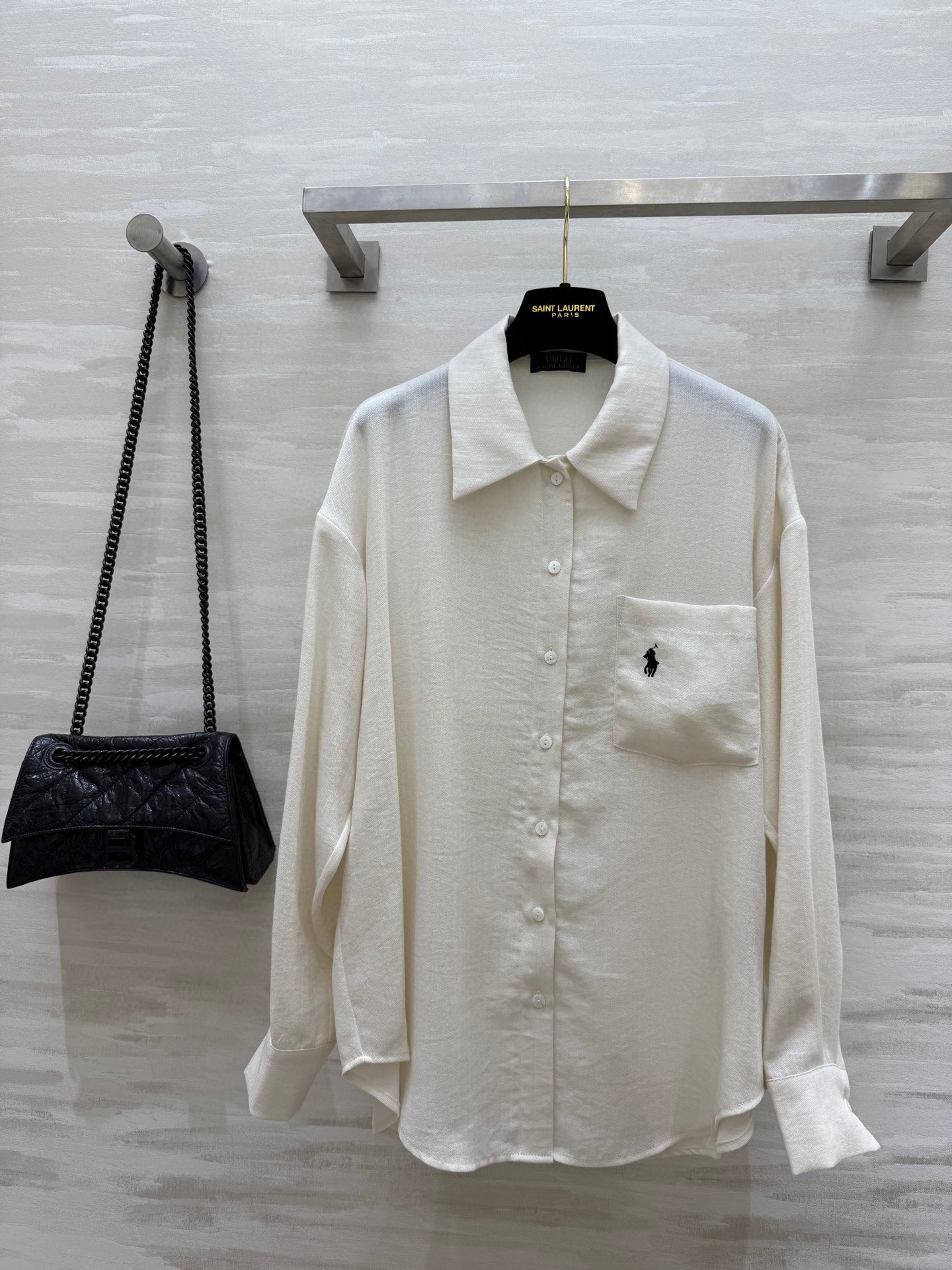 NO:410567,#Lav Lauren POLO old Qianfeng linen shirt high quality customization spot first-time sizeS/M/L (M size shoulder width 52, bust 108, length 76), alexander wang19860909#拉夫劳伦POLO老钱风亚麻衬衣 高品质定制 现货首发sizeS/M/L（M码肩宽52,胸围108,衣长76）,,alexander wang,Women's clothing