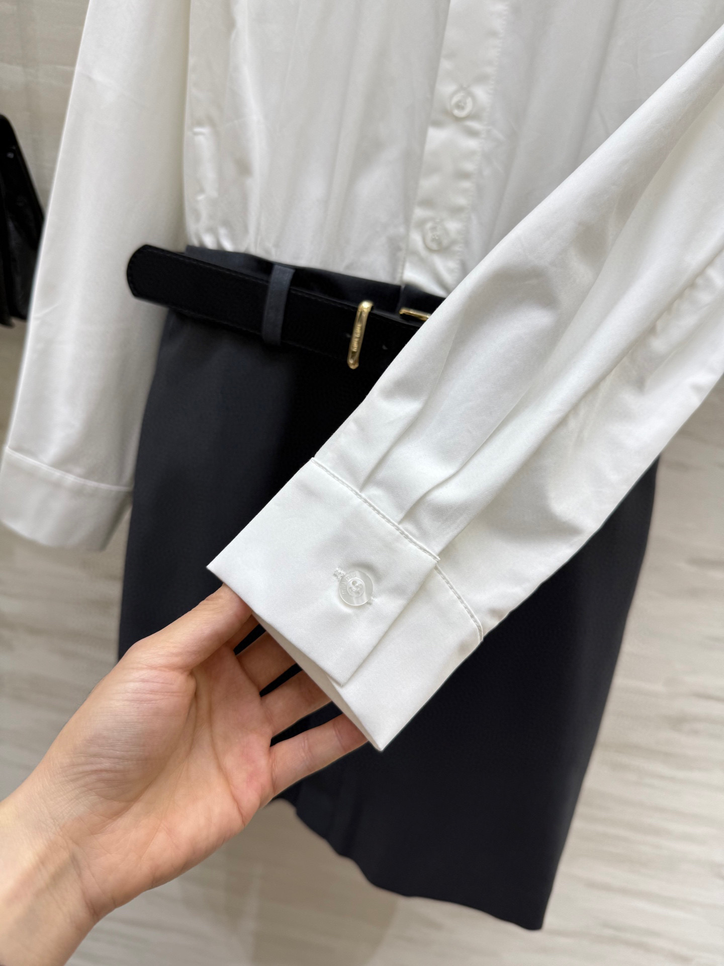 Miu Miu Inspired Two-Piece Dress - Slim Fit & High-Quality Custom Belt 7 i1747661304173 4449 0 5