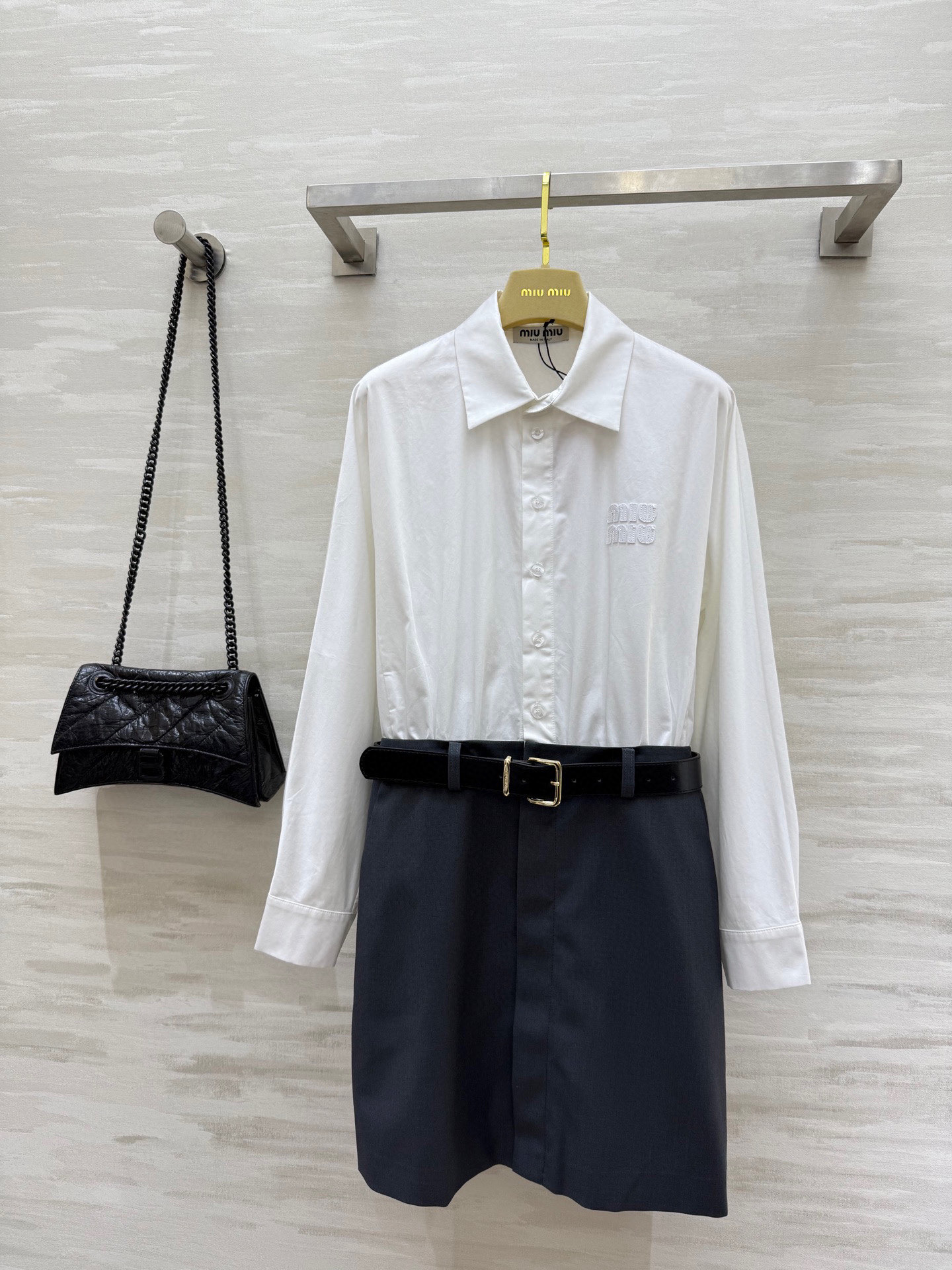 Miu Miu Inspired Two-Piece Dress - Slim Fit & High-Quality Custom Belt 2 i1747661304332 3098 0 0