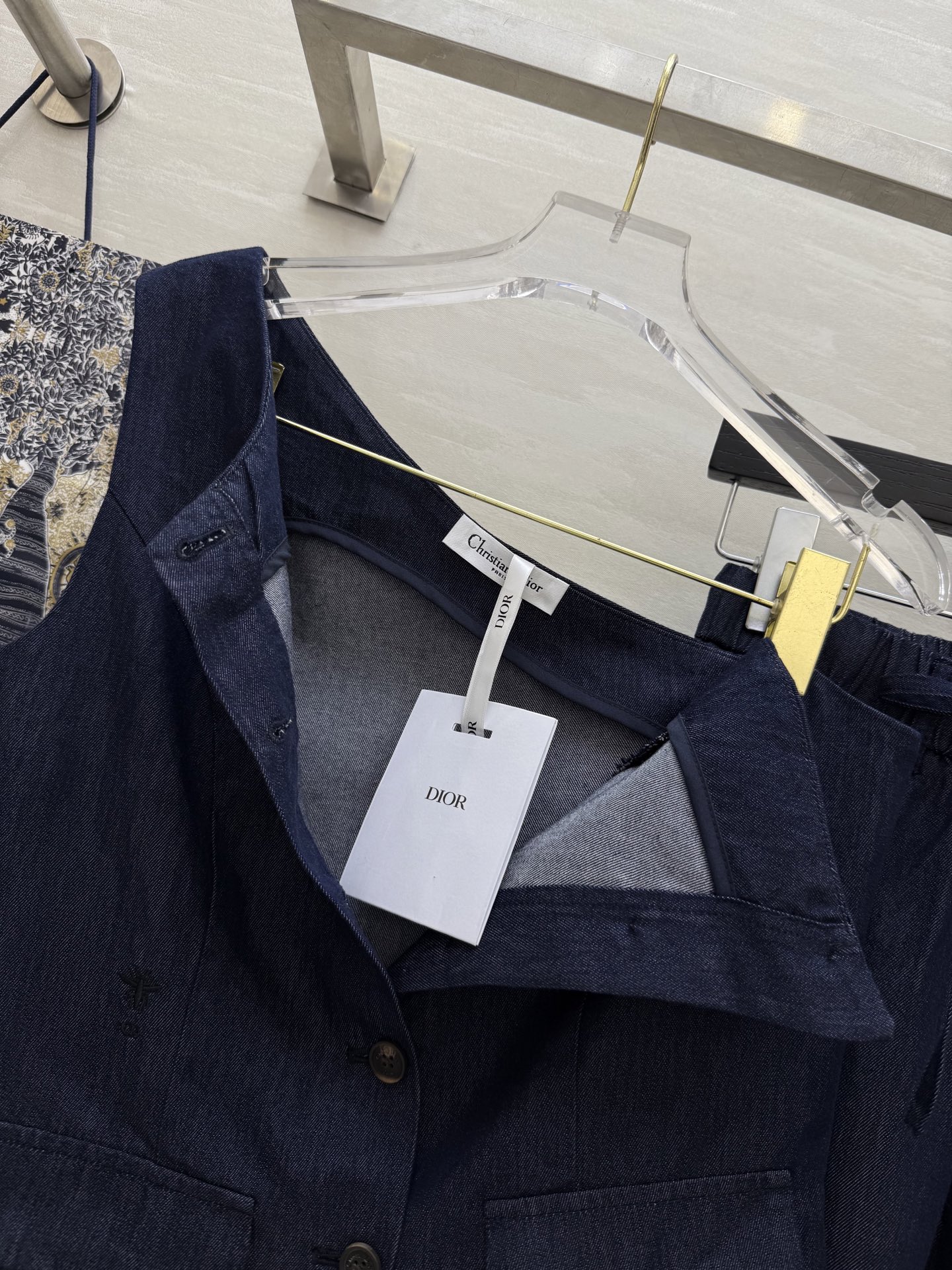Chic Denim Set with Bee Embroidery - Casual Summer Outfit 5 i1748552690203 8828 0 3