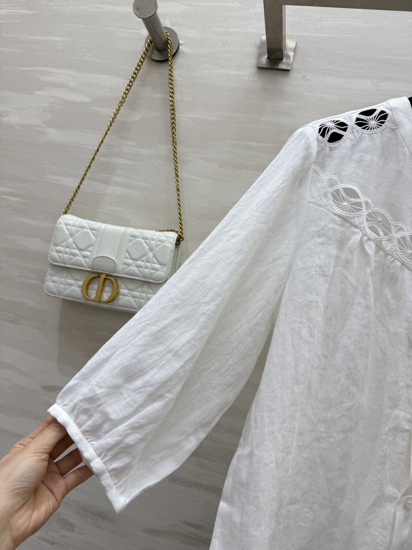 #Chlo♡²⁵新款 度假风七分袖棉麻上衣 重磅定位刺绣工艺 满满的精致感 度假穿超级出片 棉麻面料透气