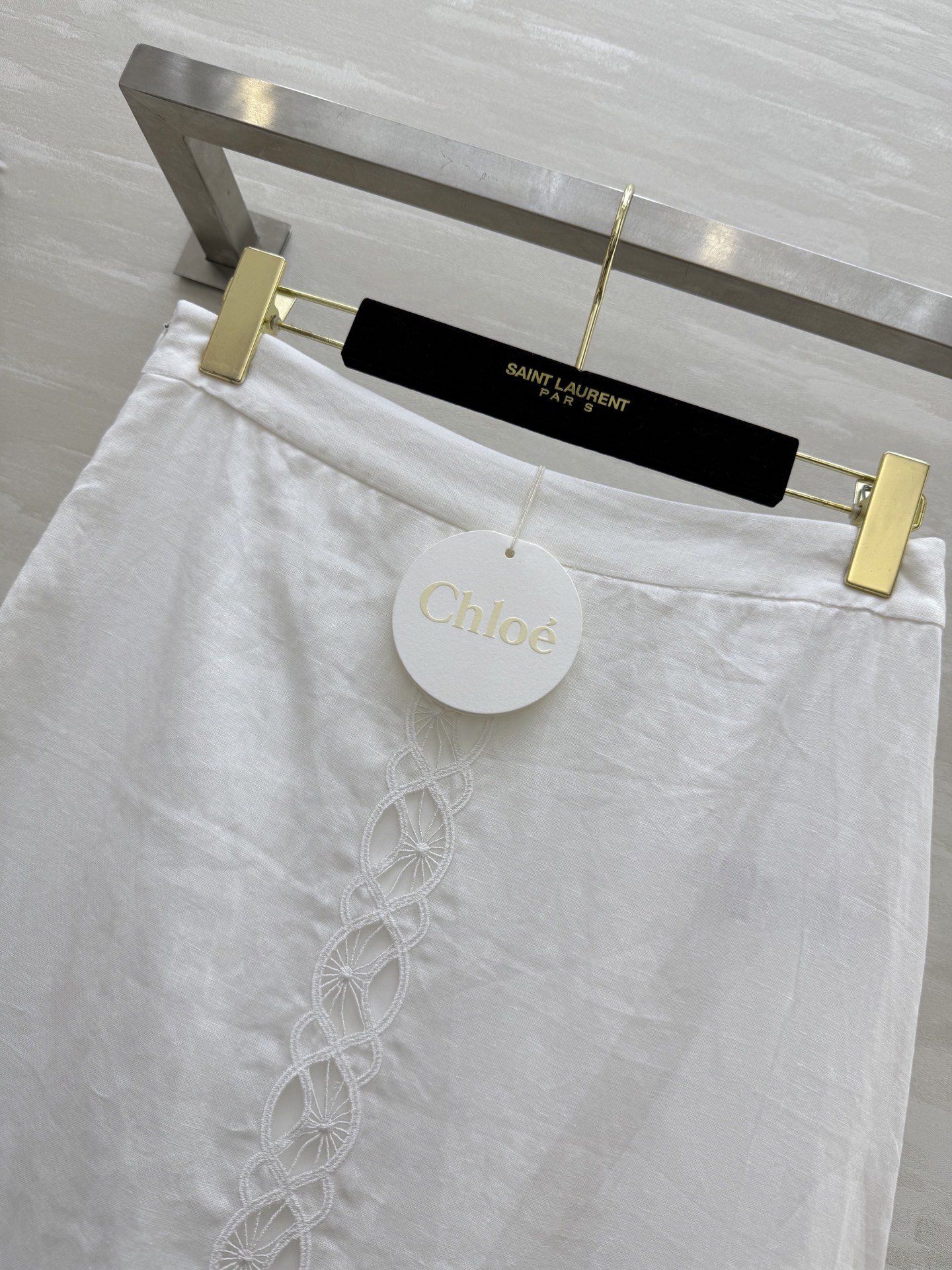 #Chlo♡²⁵新款 度假风刺绣🪡棉麻半裙 重磅定位刺绣工艺 满满的精致感 度假穿超级出片 棉麻面料透气