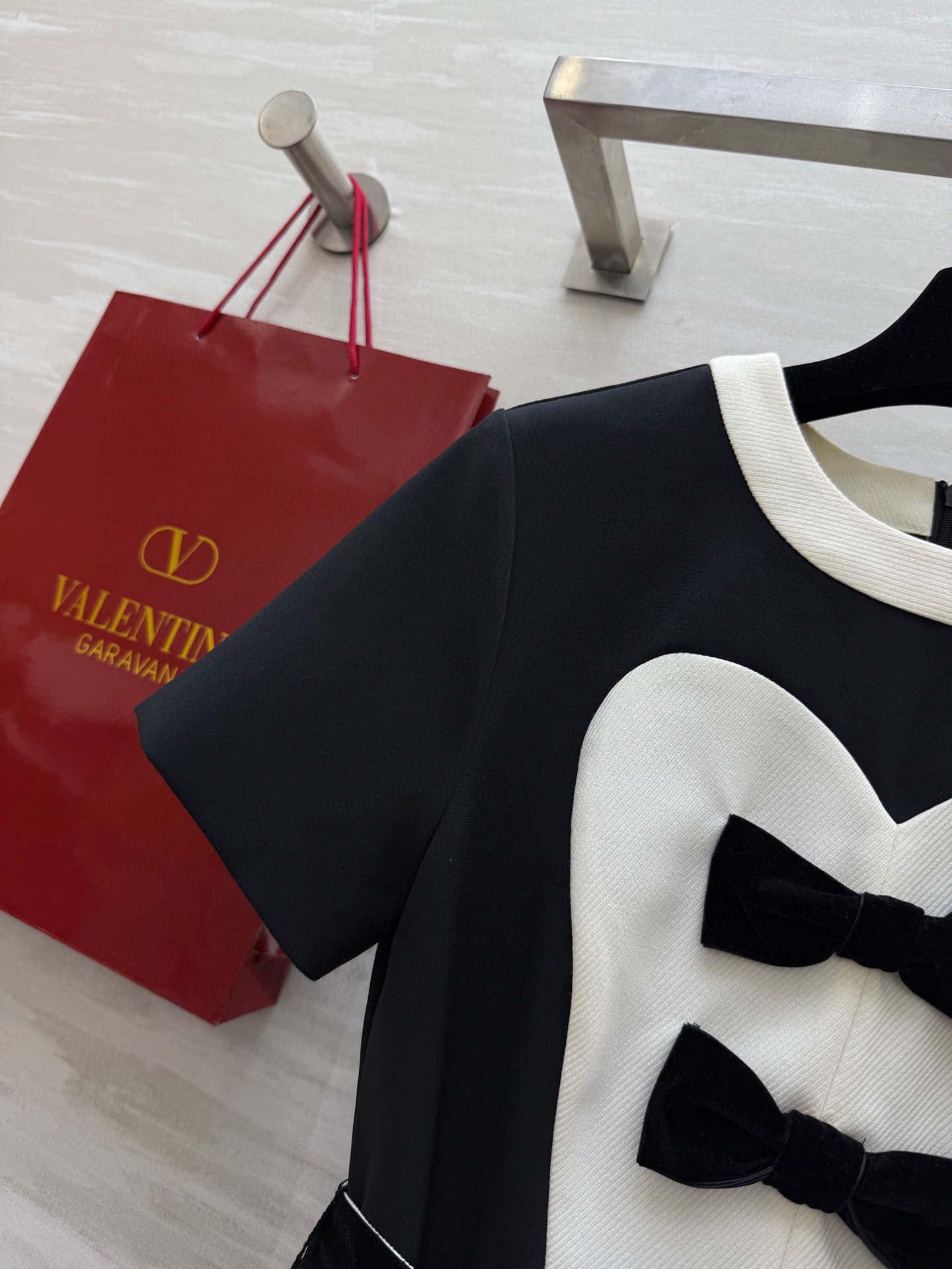 #Valentin♡²⁵复古宫廷风蝴蝶结连衣裙 立体剪裁版型 收腰蓬蓬裙摆打造少女甜美气息 高品质定制 