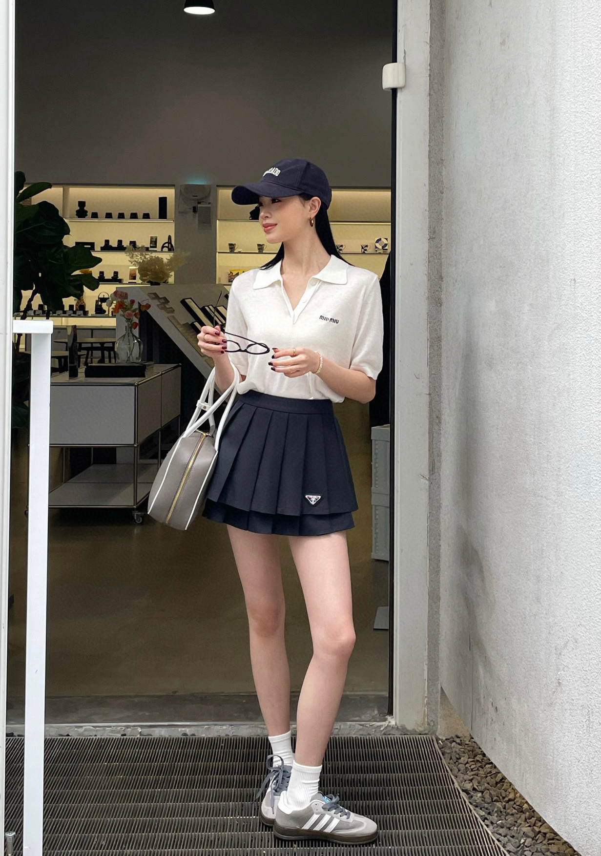#Prad♡²⁵春夏爆品 百褶半裙 内里贴心安全裤防走光 立体剪裁完美显瘦 时髦百搭单品 高品质定制 现