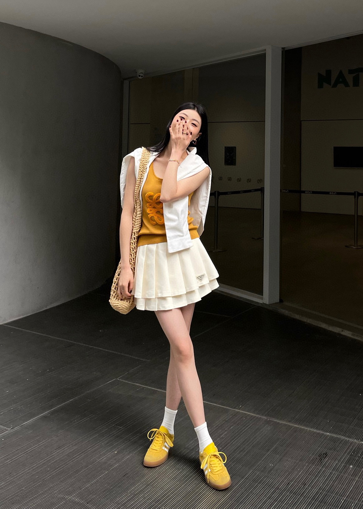#Prad♡²⁵春夏爆品 百褶半裙 内里贴心安全裤防走光 立体剪裁完美显瘦 时髦百搭单品 高品质定制 现
