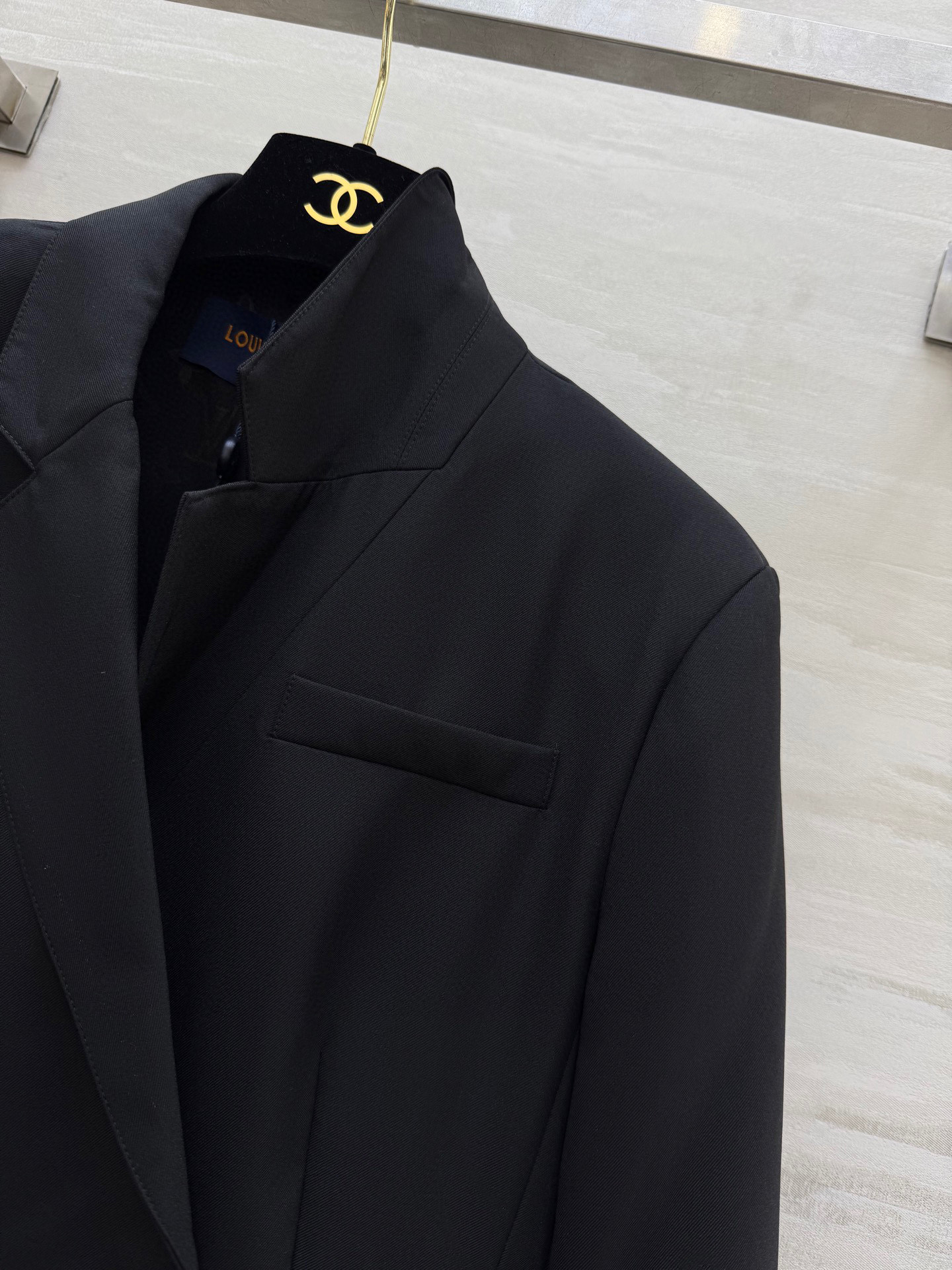 #Lv²⁵春夏新款 长袖西装连衣裙 高品质定制 现货首发size：S/M/L（M码肩宽：38，胸围：88