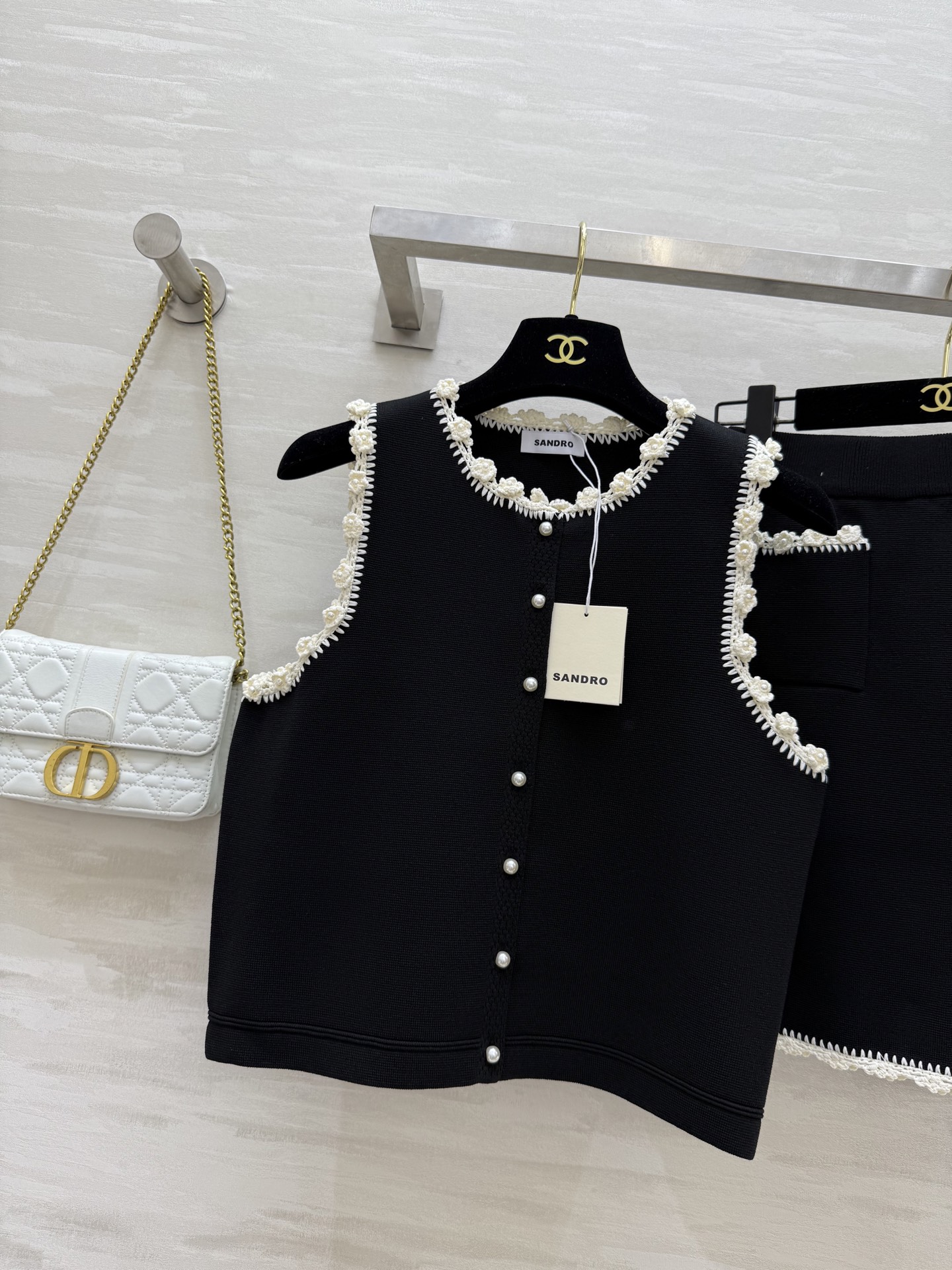 #Sandro 法式轻熟风无袖针织套装 高品质定制 现货首发size：S/M/L（）
