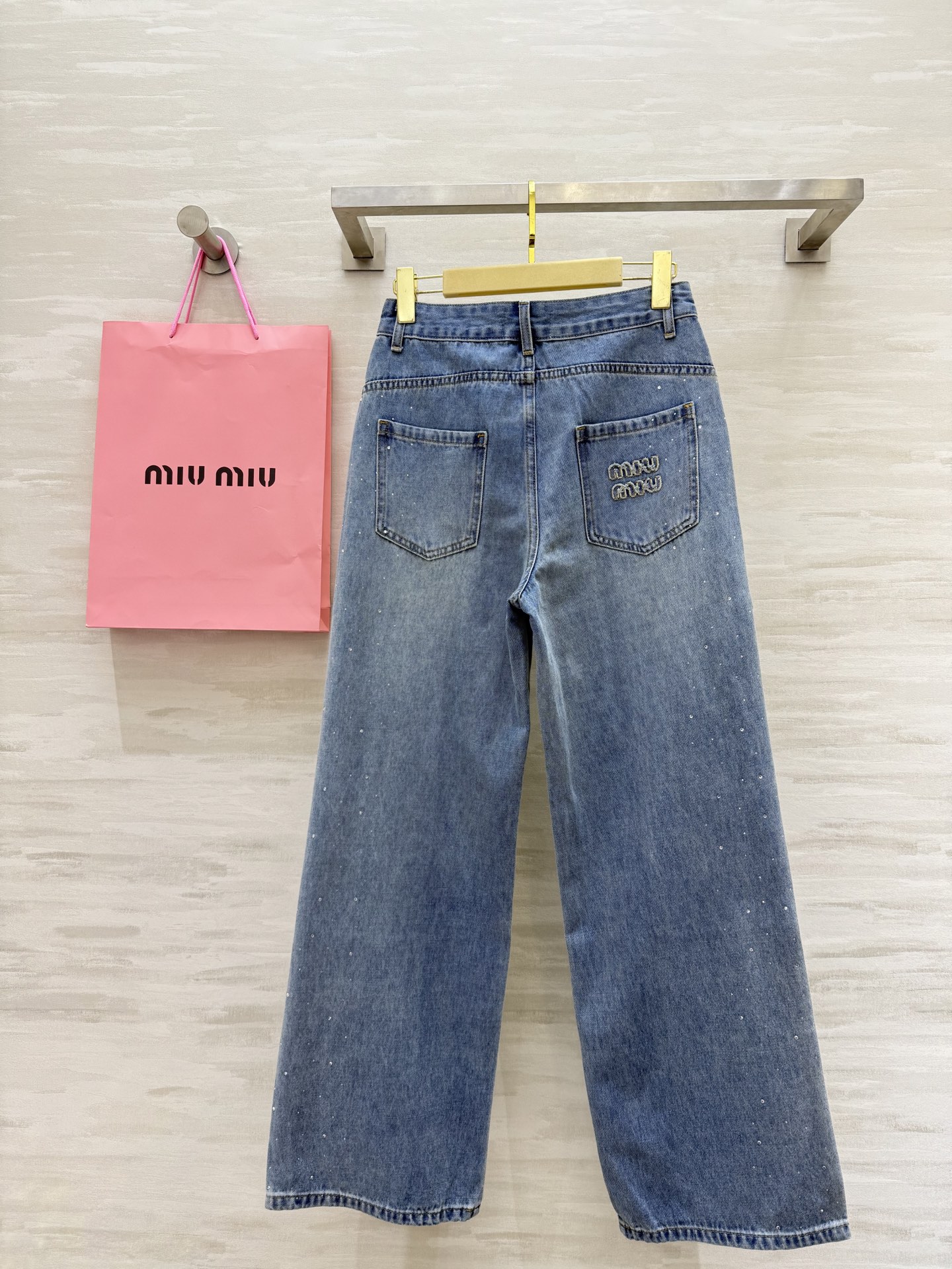 Miu Miu High-Waisted Straight-Leg Jeans with Embroidered & Rhinestone Details 10 i1751039096889 6489 0 8