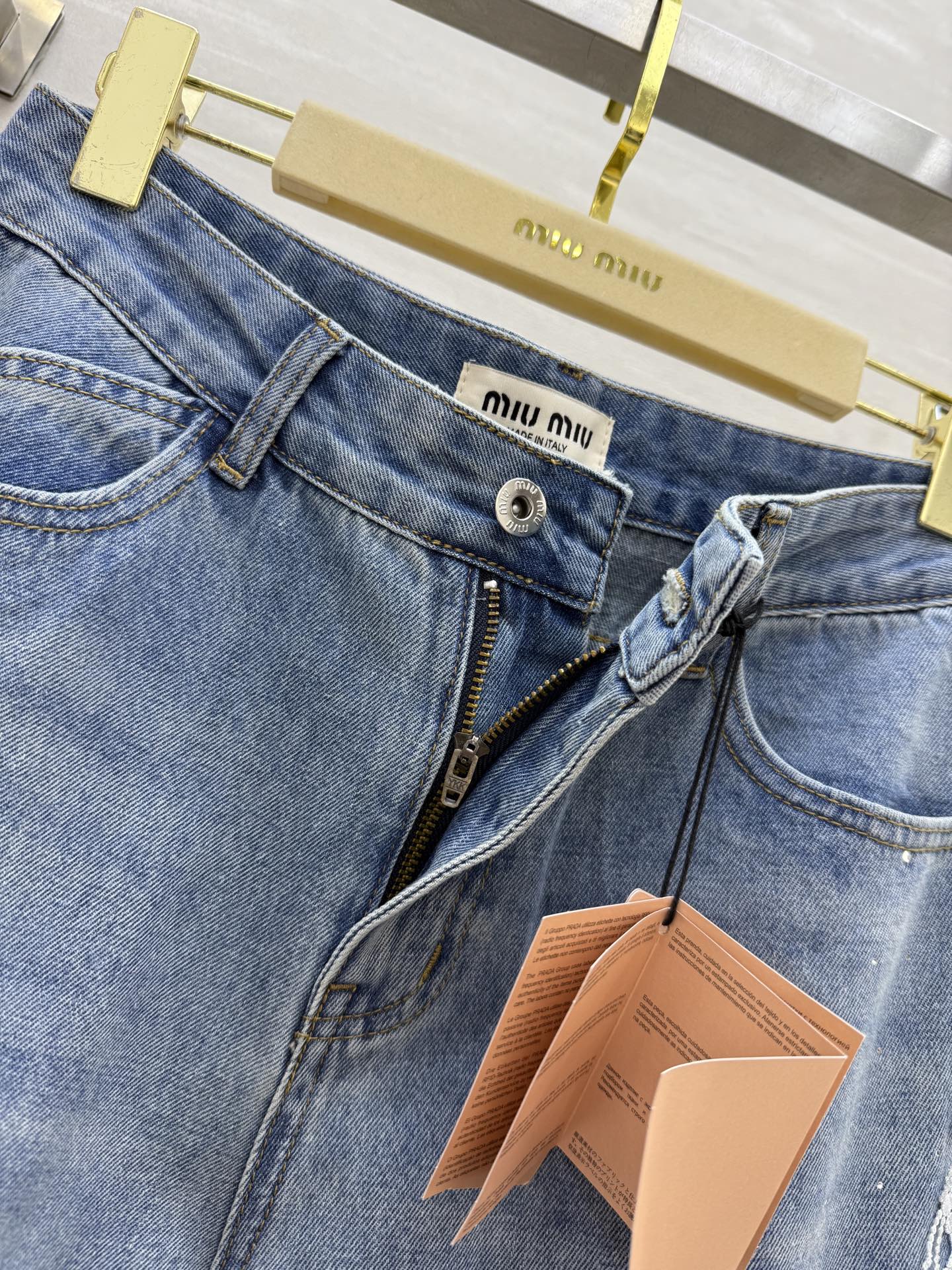Miu Miu High-Waisted Straight-Leg Jeans with Embroidered & Rhinestone Details 9 i1751039096915 6986 0 7