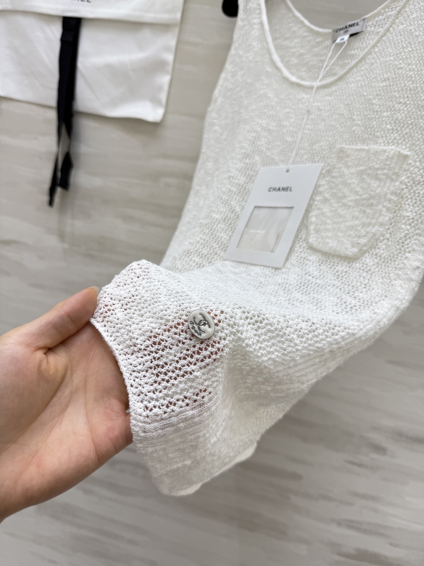 #Chane♡²⁵cocobeach背心吊带 超美!原版开发 定制纱线🧶上身轻薄 宛如蝉翼 高品质定制