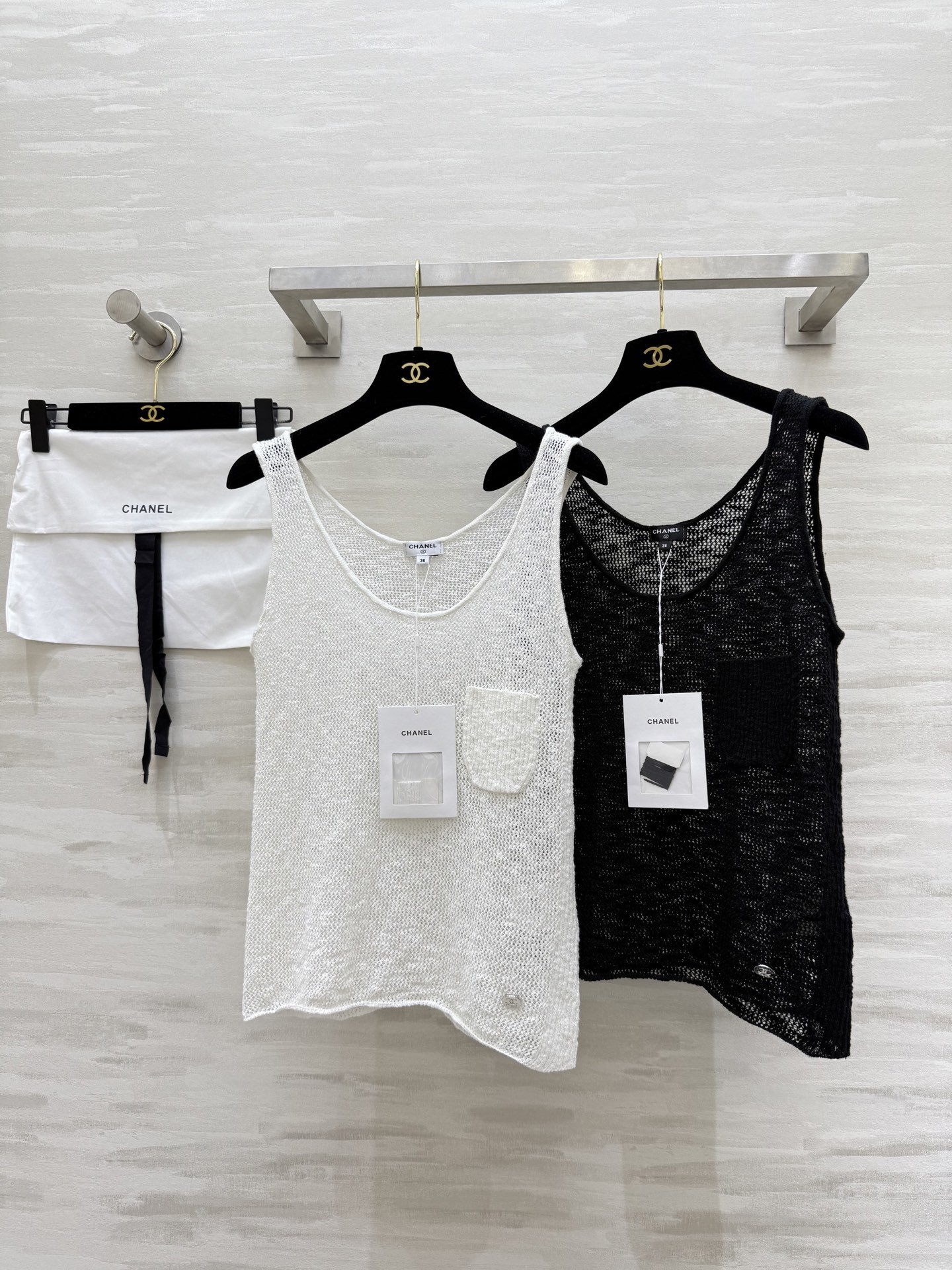 #Chane♡²⁵cocobeach背心吊带 超美!原版开发 定制纱线🧶上身轻薄 宛如蝉翼 高品质定制