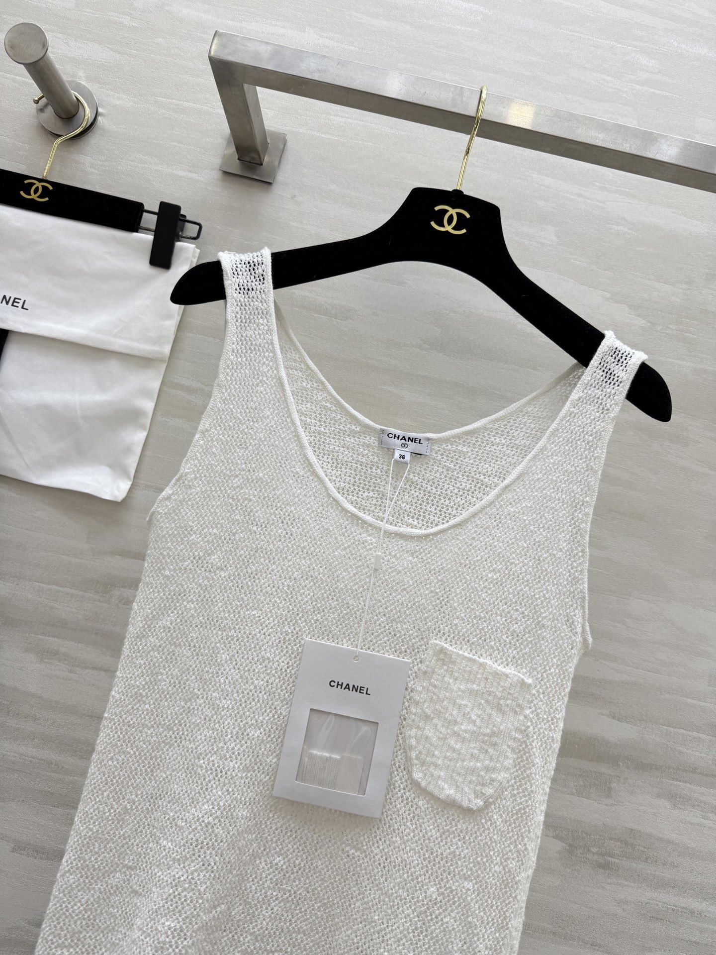 #Chane♡²⁵cocobeach背心吊带 超美!原版开发 定制纱线🧶上身轻薄 宛如蝉翼 高品质定制