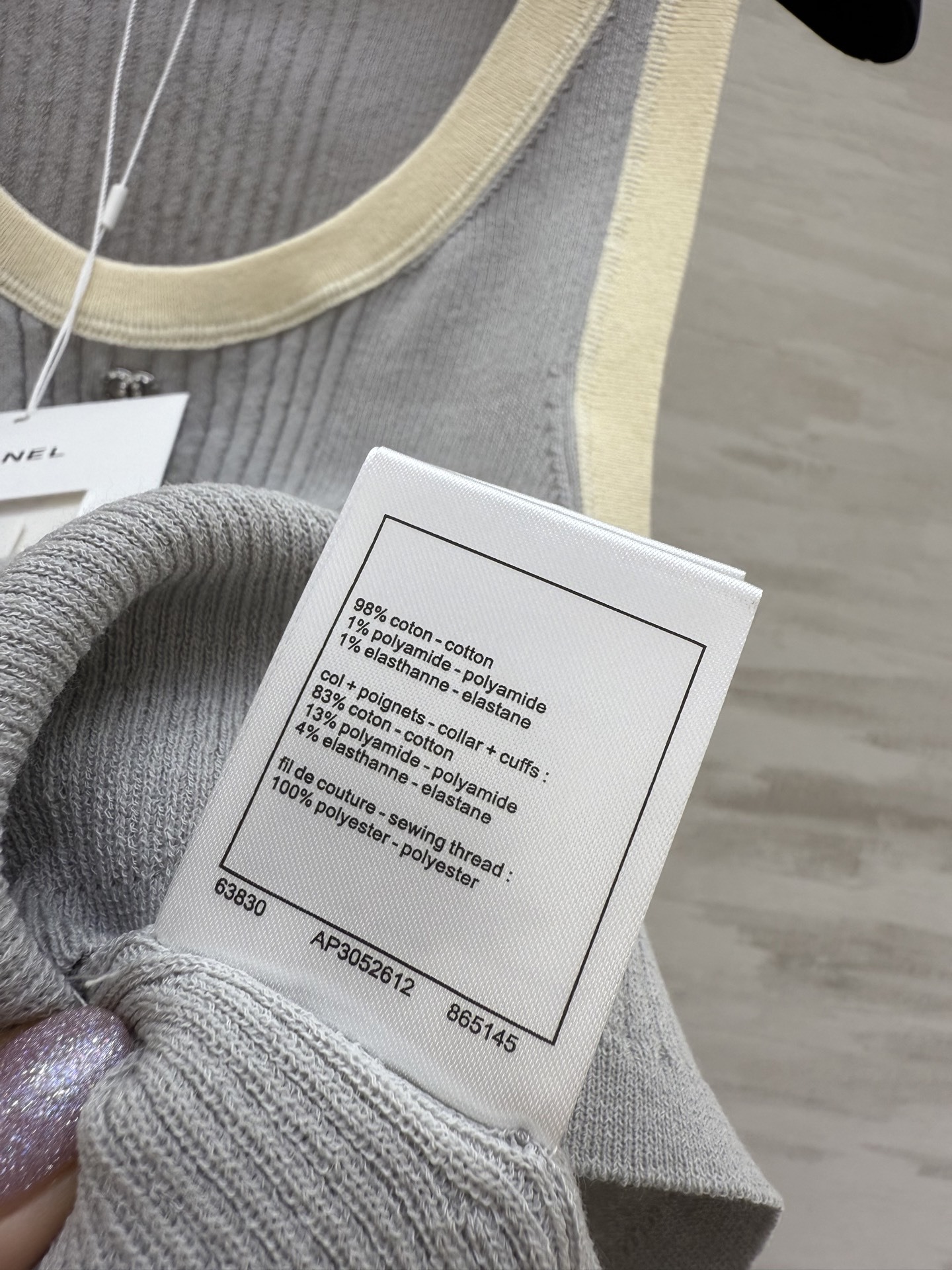 #Chane♡²⁵M coco beach针织系列  徽标坑条针织背心 高品质定制 现货首发size:3