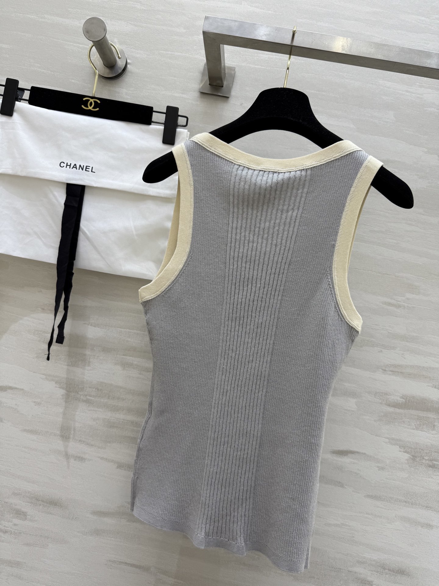 #Chane♡²⁵M coco beach针织系列  徽标坑条针织背心 高品质定制 现货首发size:3