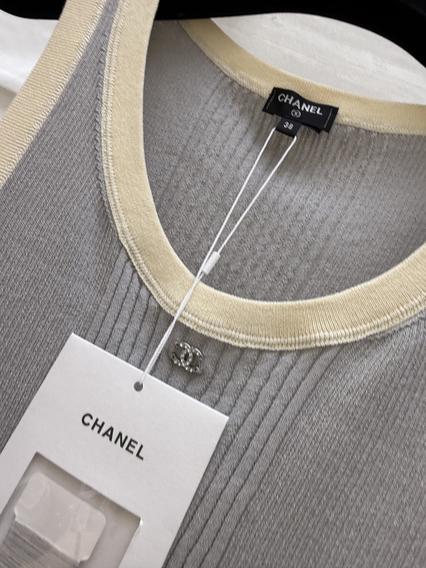 #Chane♡²⁵M coco beach针织系列  徽标坑条针织背心 高品质定制 现货首发size:3