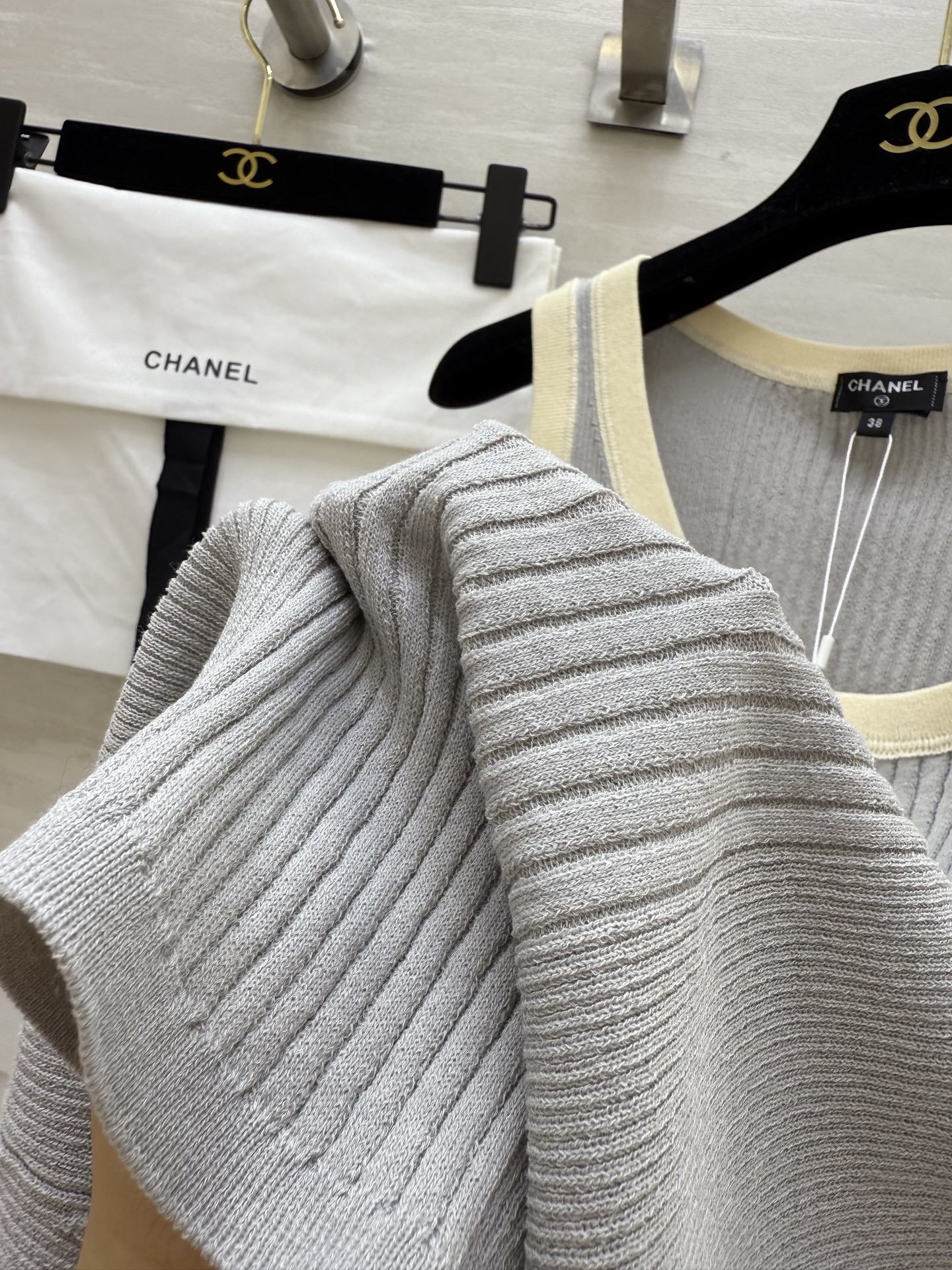 #Chane♡²⁵M coco beach针织系列  徽标坑条针织背心 高品质定制 现货首发size:3