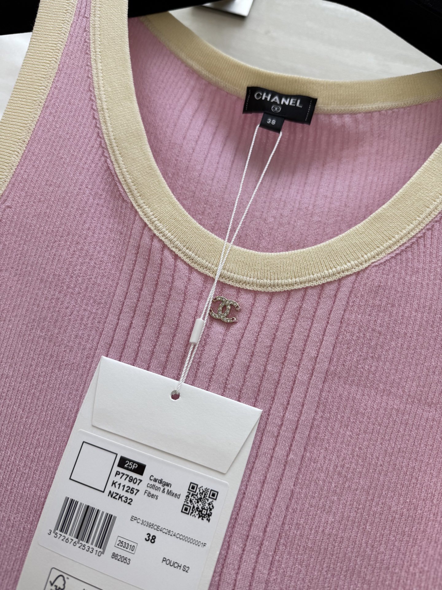 #Chane♡²⁵M coco beach针织系列  徽标坑条针织背心 高品质定制 现货首发size:3