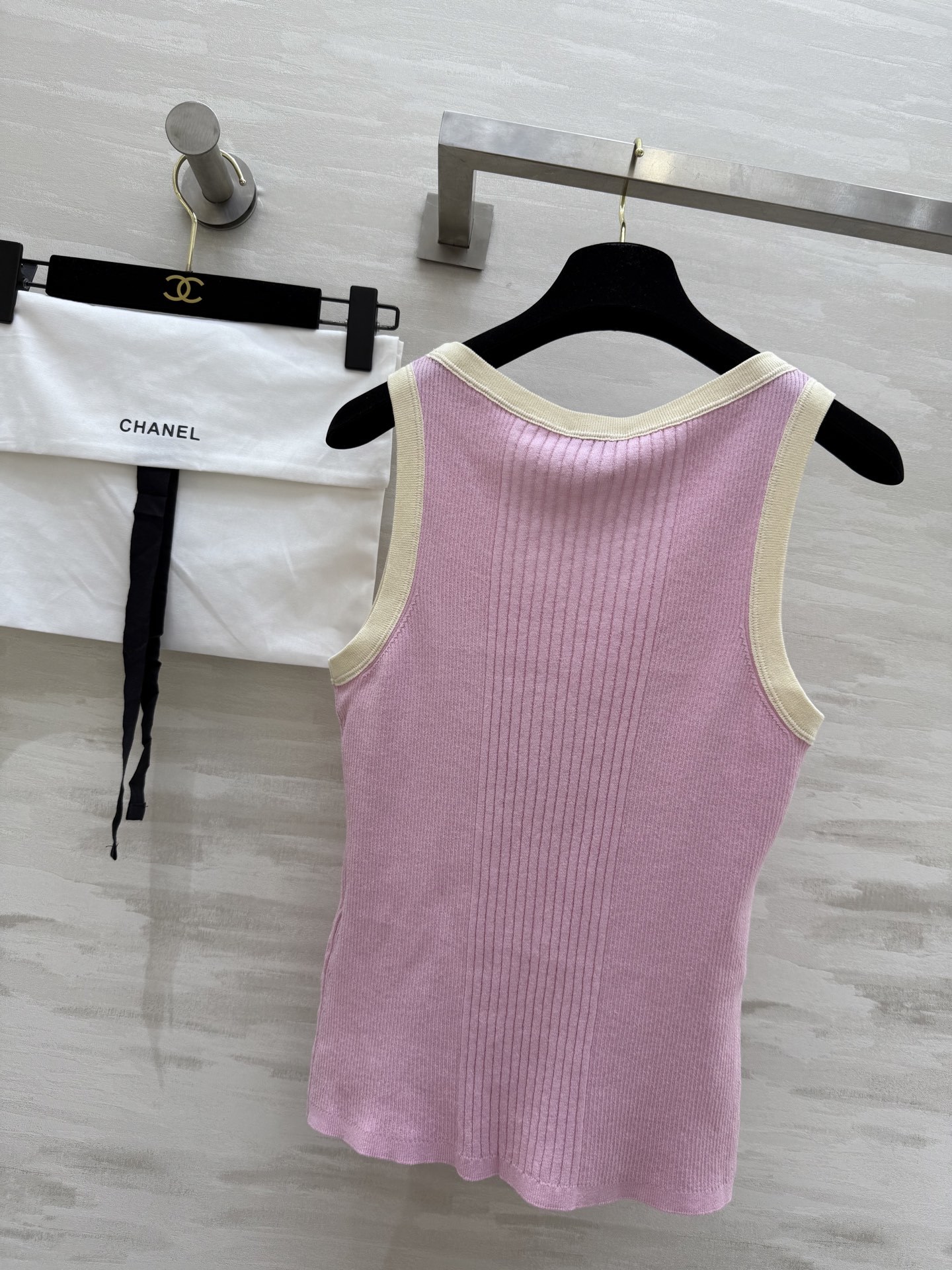 #Chane♡²⁵M coco beach针织系列  徽标坑条针织背心 高品质定制 现货首发size:3