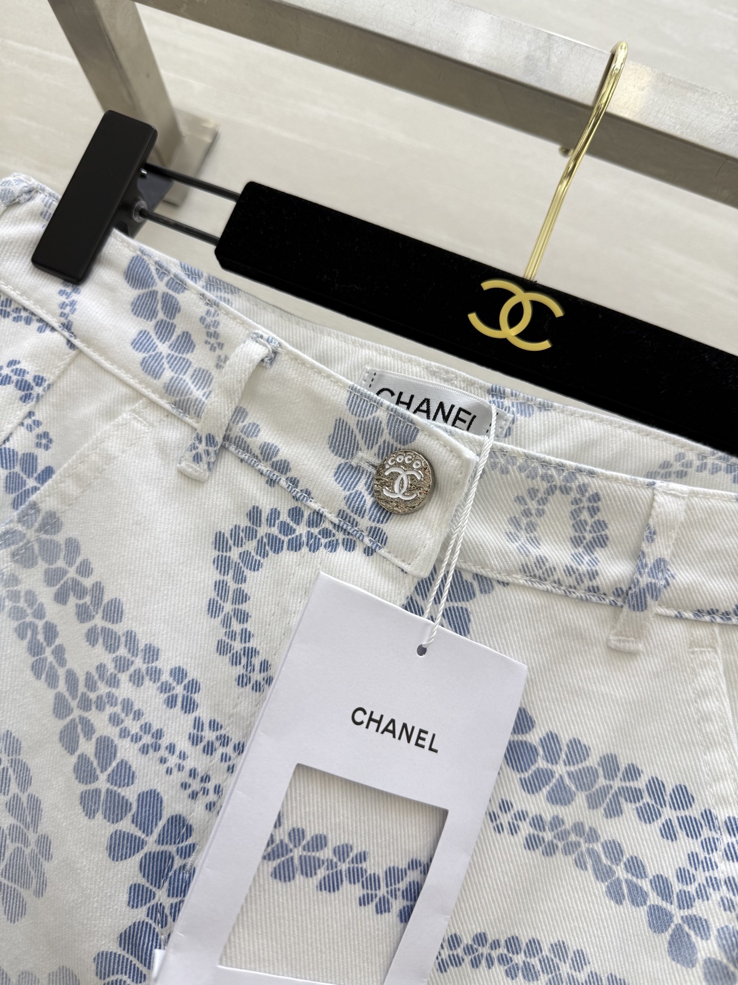 #Chane♡²⁵M沙滩系列 印花丹宁牛仔裤 高品质定制 现货首发size:36/38/40()