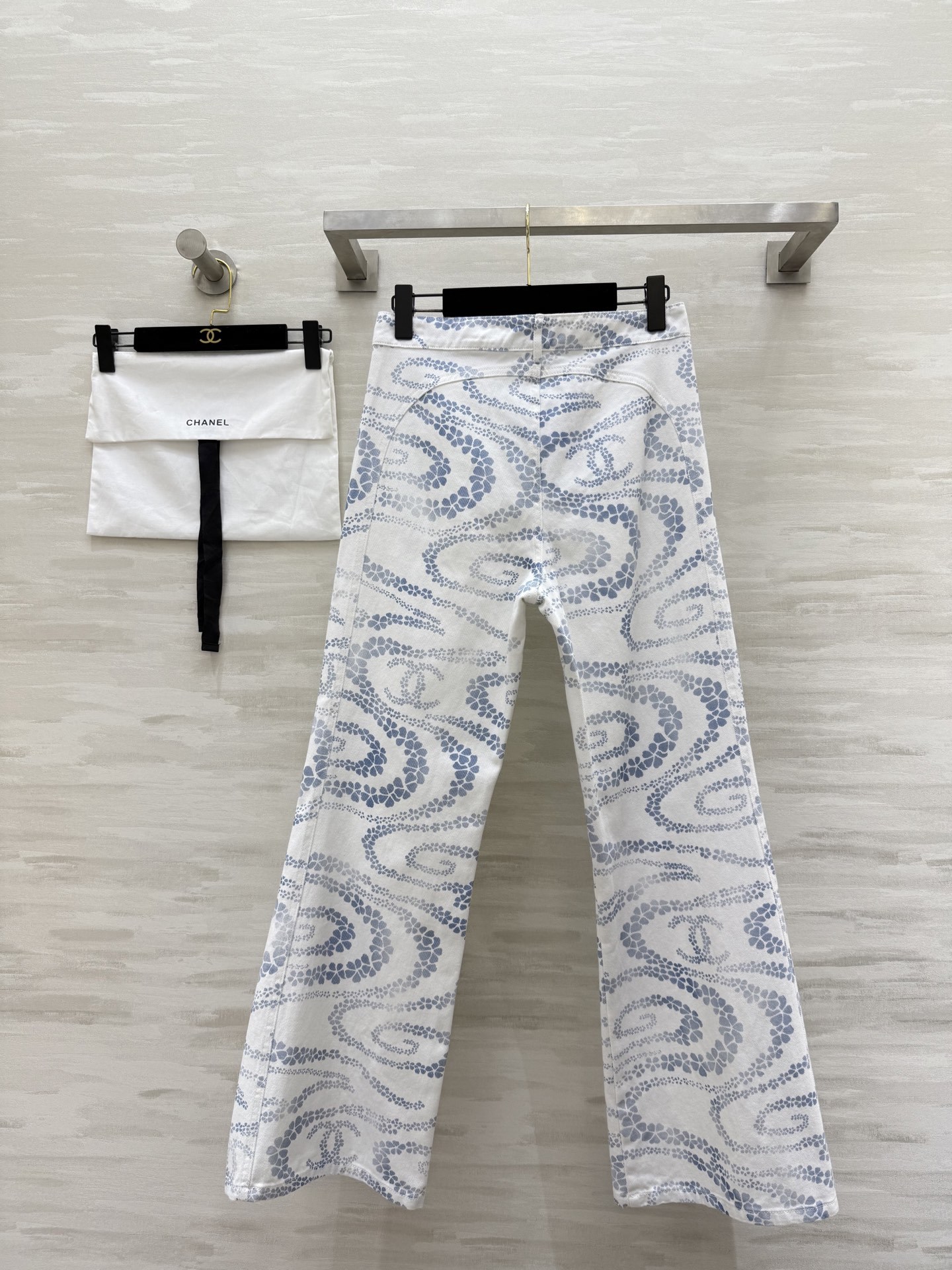 #Chane♡²⁵M沙滩系列 印花丹宁牛仔裤 高品质定制 现货首发size:36/38/40()