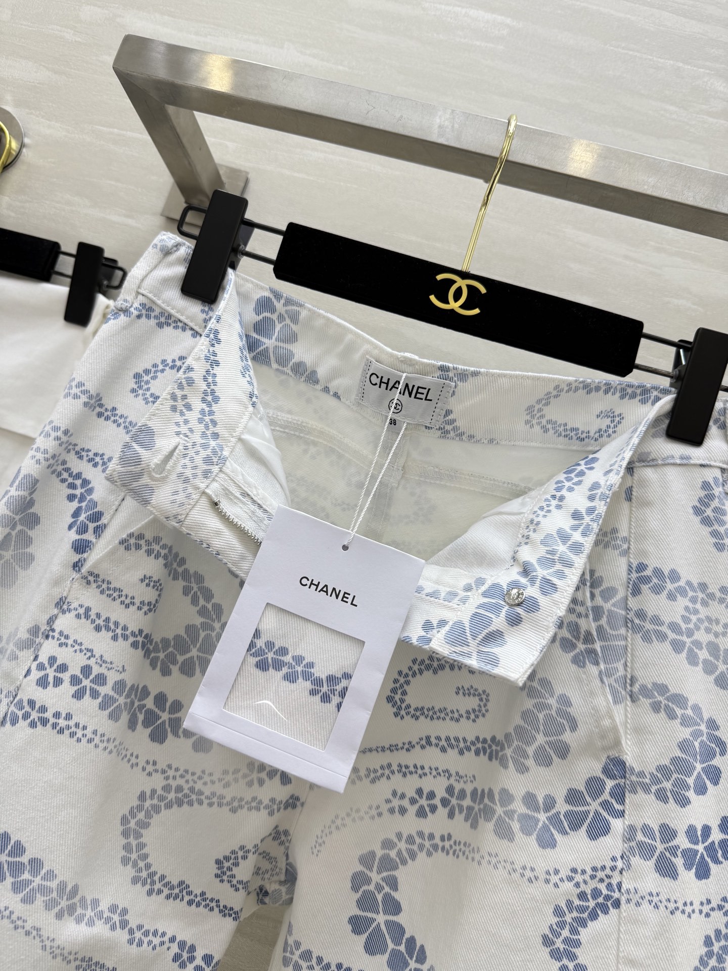 #Chane♡²⁵M沙滩系列 印花丹宁牛仔裤 高品质定制 现货首发size:36/38/40()