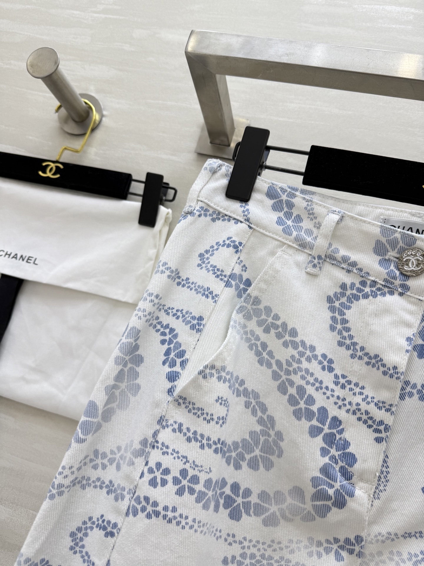 #Chane♡²⁵M沙滩系列 印花丹宁牛仔裤 高品质定制 现货首发size:36/38/40()