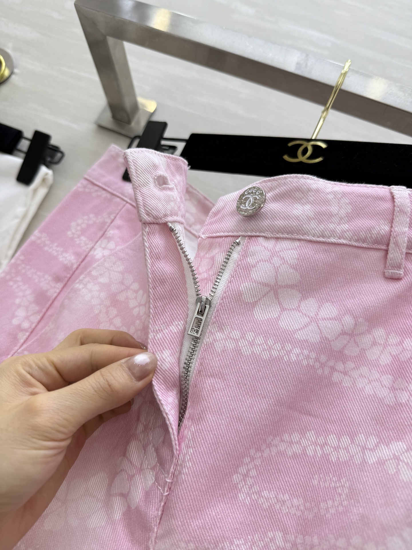 #Chane♡²⁵M沙滩系列 印花丹宁牛仔裤 高品质定制 现货首发size:36/38/40()