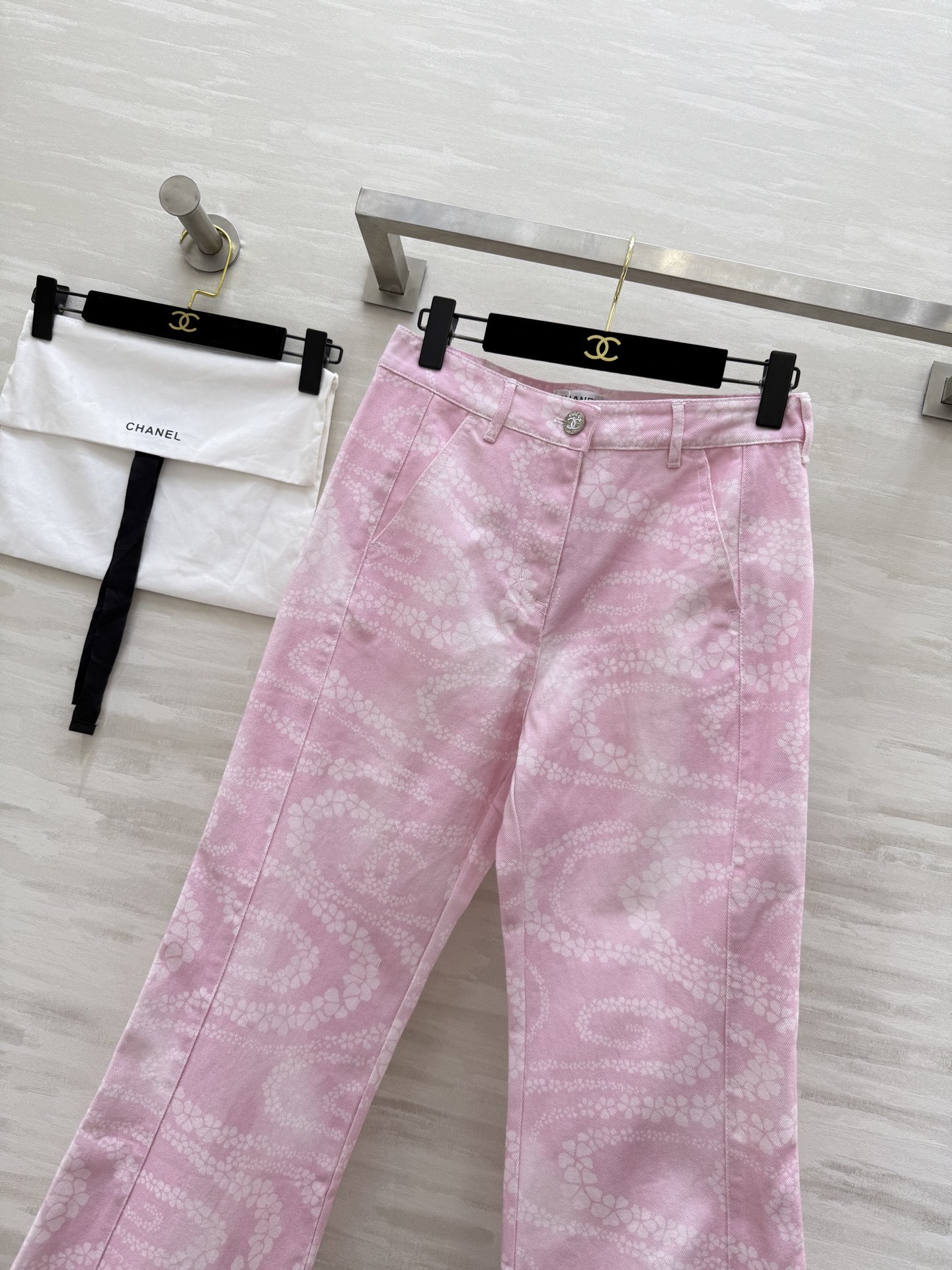 #Chane♡²⁵M沙滩系列 印花丹宁牛仔裤 高品质定制 现货首发size:36/38/40()