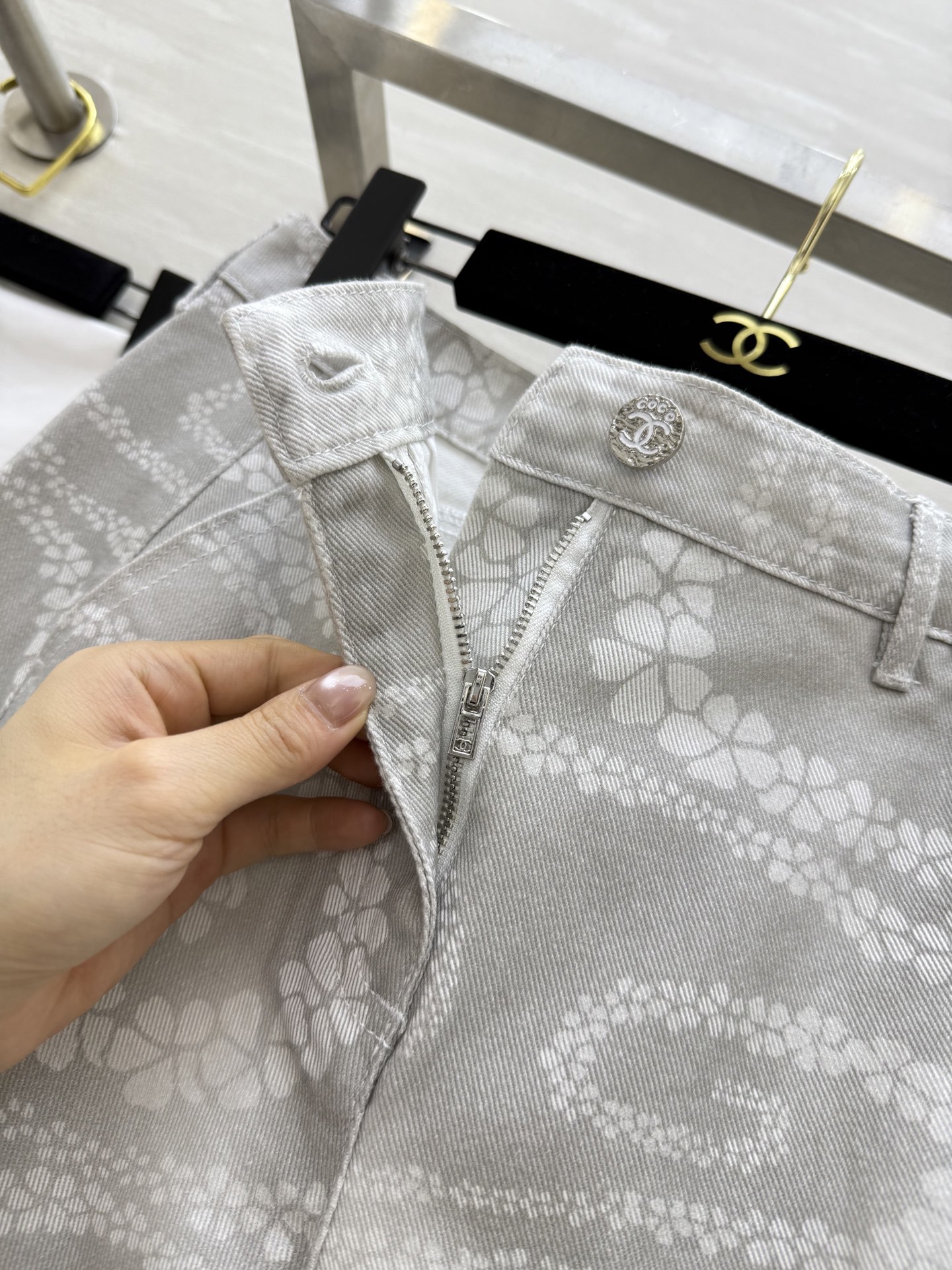 #Chane♡²⁵M沙滩系列 印花丹宁牛仔裤 高品质定制 现货首发size:36/38/40()