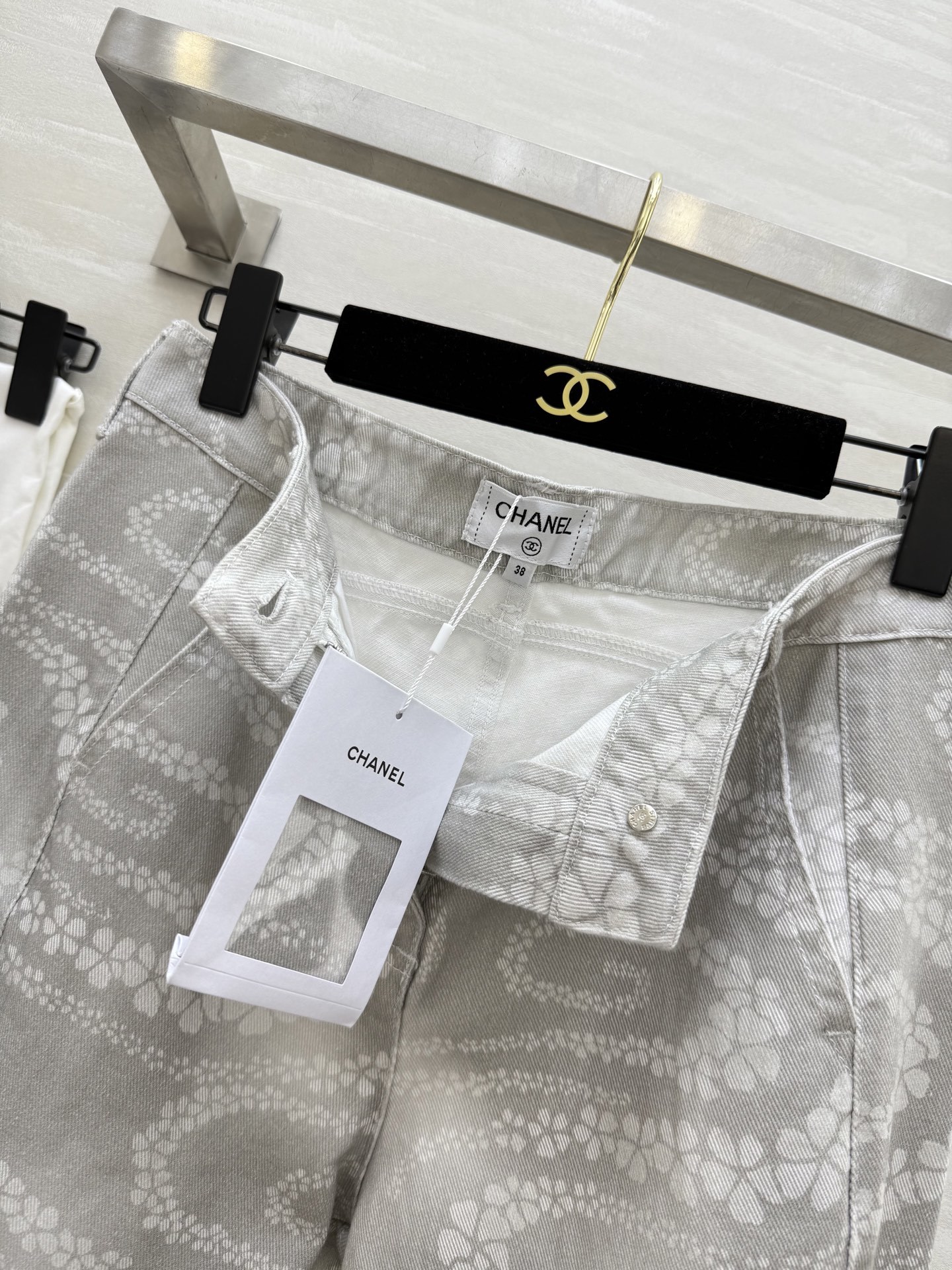 #Chane♡²⁵M沙滩系列 印花丹宁牛仔裤 高品质定制 现货首发size:36/38/40()