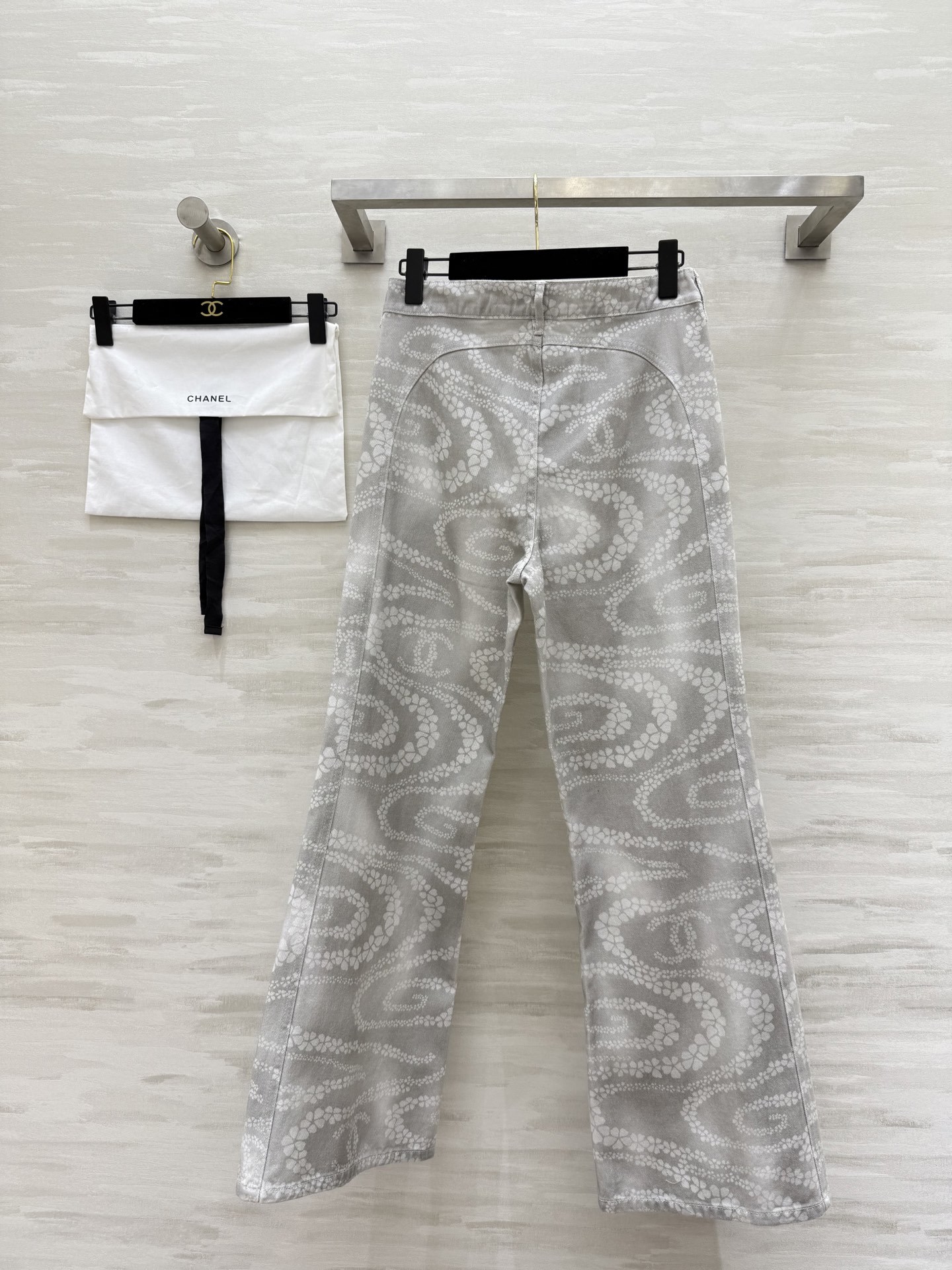 #Chane♡²⁵M沙滩系列 印花丹宁牛仔裤 高品质定制 现货首发size:36/38/40()