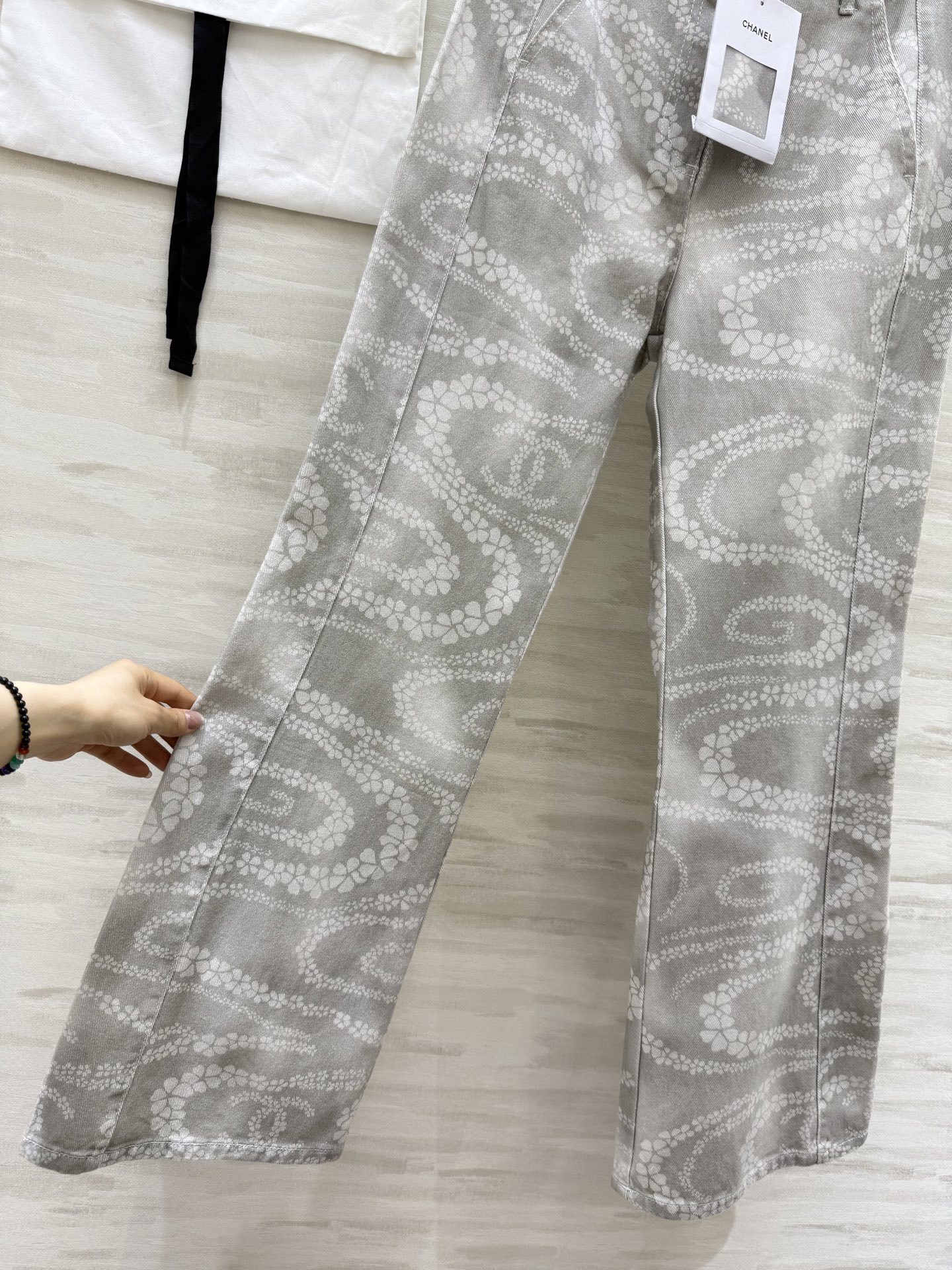 #Chane♡²⁵M沙滩系列 印花丹宁牛仔裤 高品质定制 现货首发size:36/38/40()