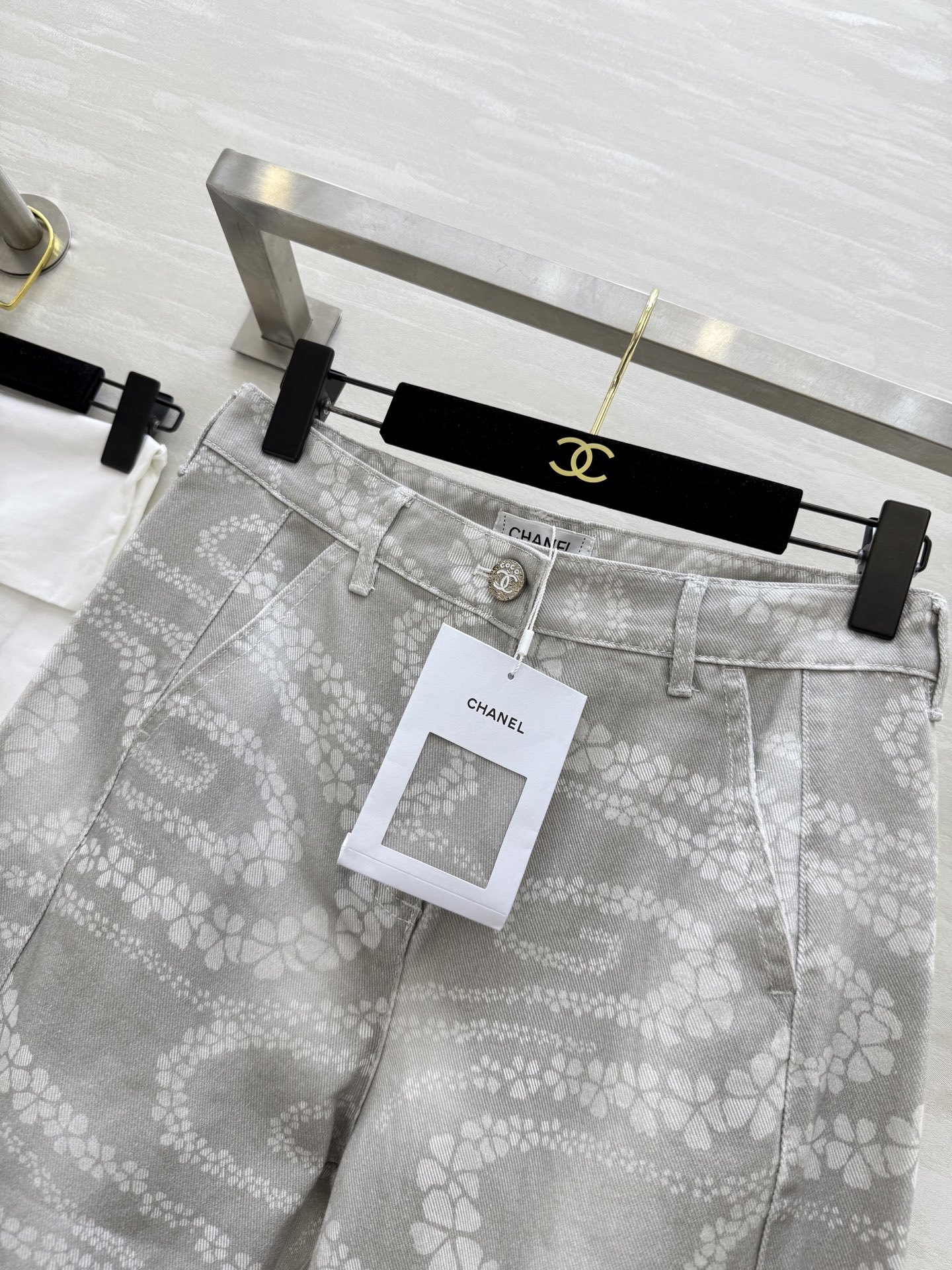 #Chane♡²⁵M沙滩系列 印花丹宁牛仔裤 高品质定制 现货首发size:36/38/40()