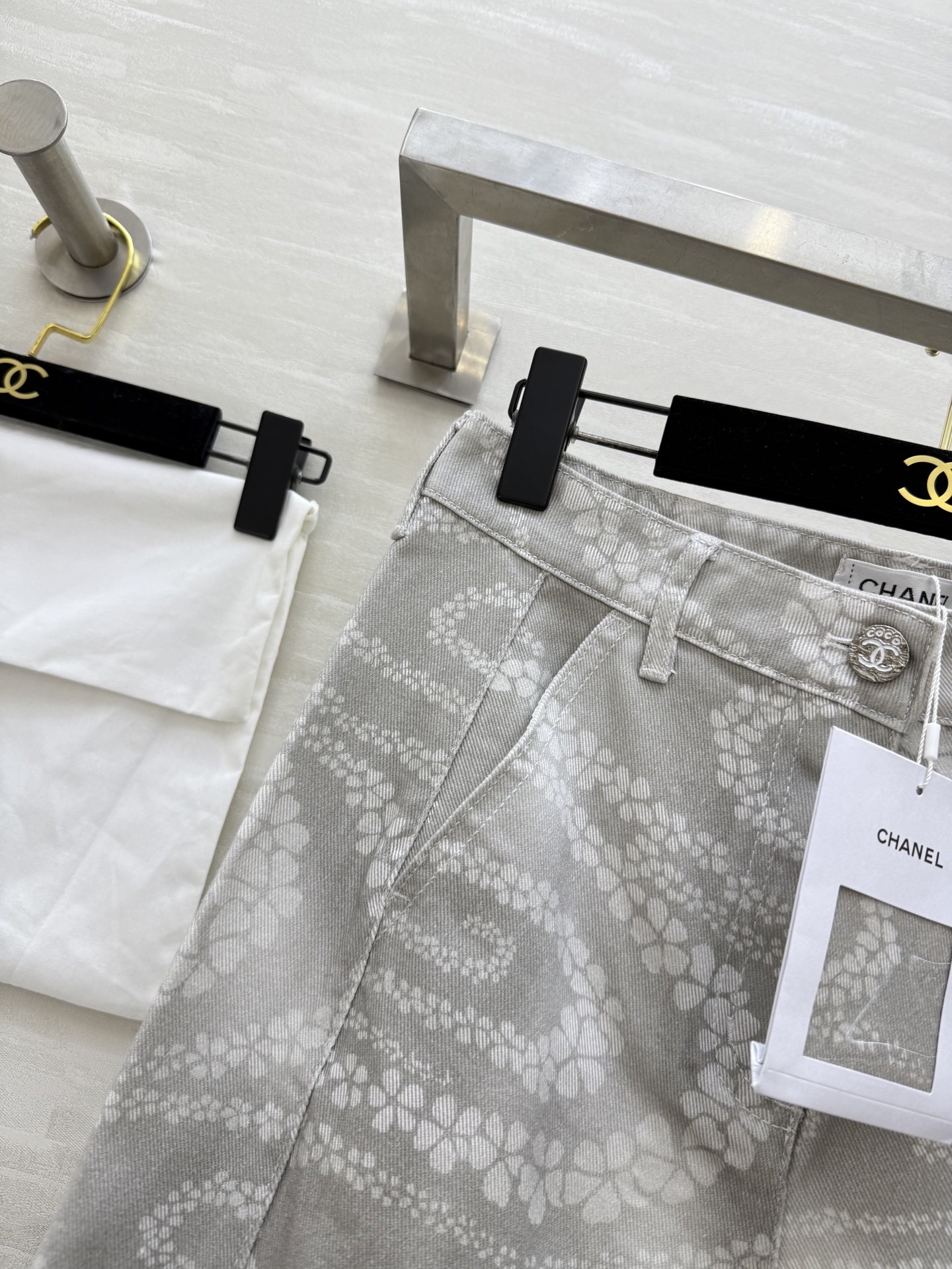 #Chane♡²⁵M沙滩系列 印花丹宁牛仔裤 高品质定制 现货首发size:36/38/40()