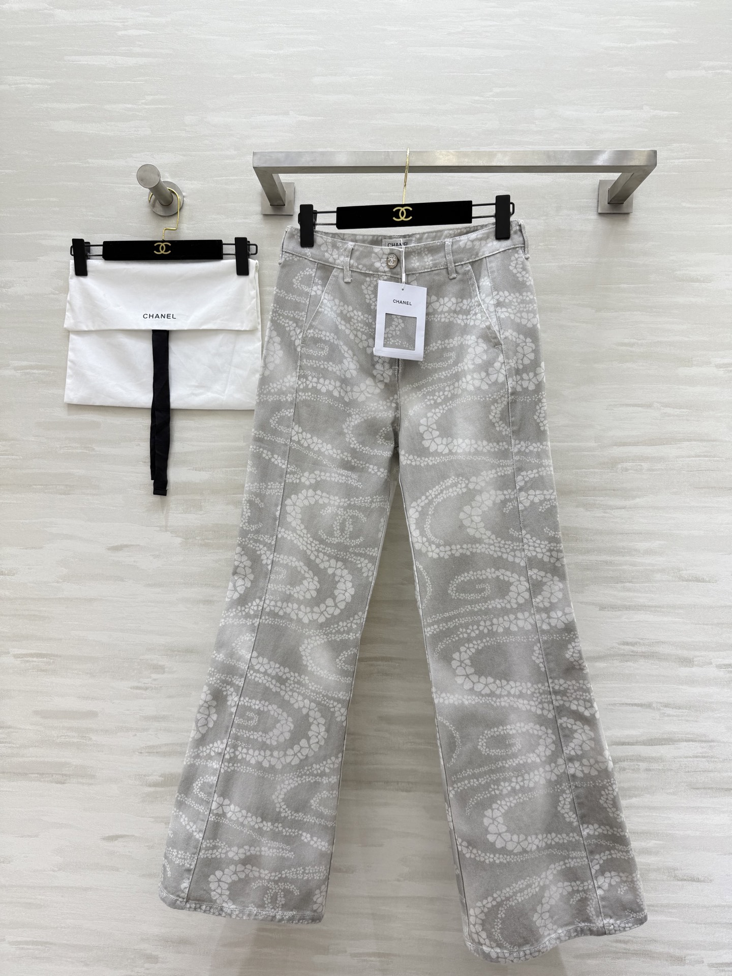 #Chane♡²⁵M沙滩系列 印花丹宁牛仔裤 高品质定制 现货首发size：36/38/40（）