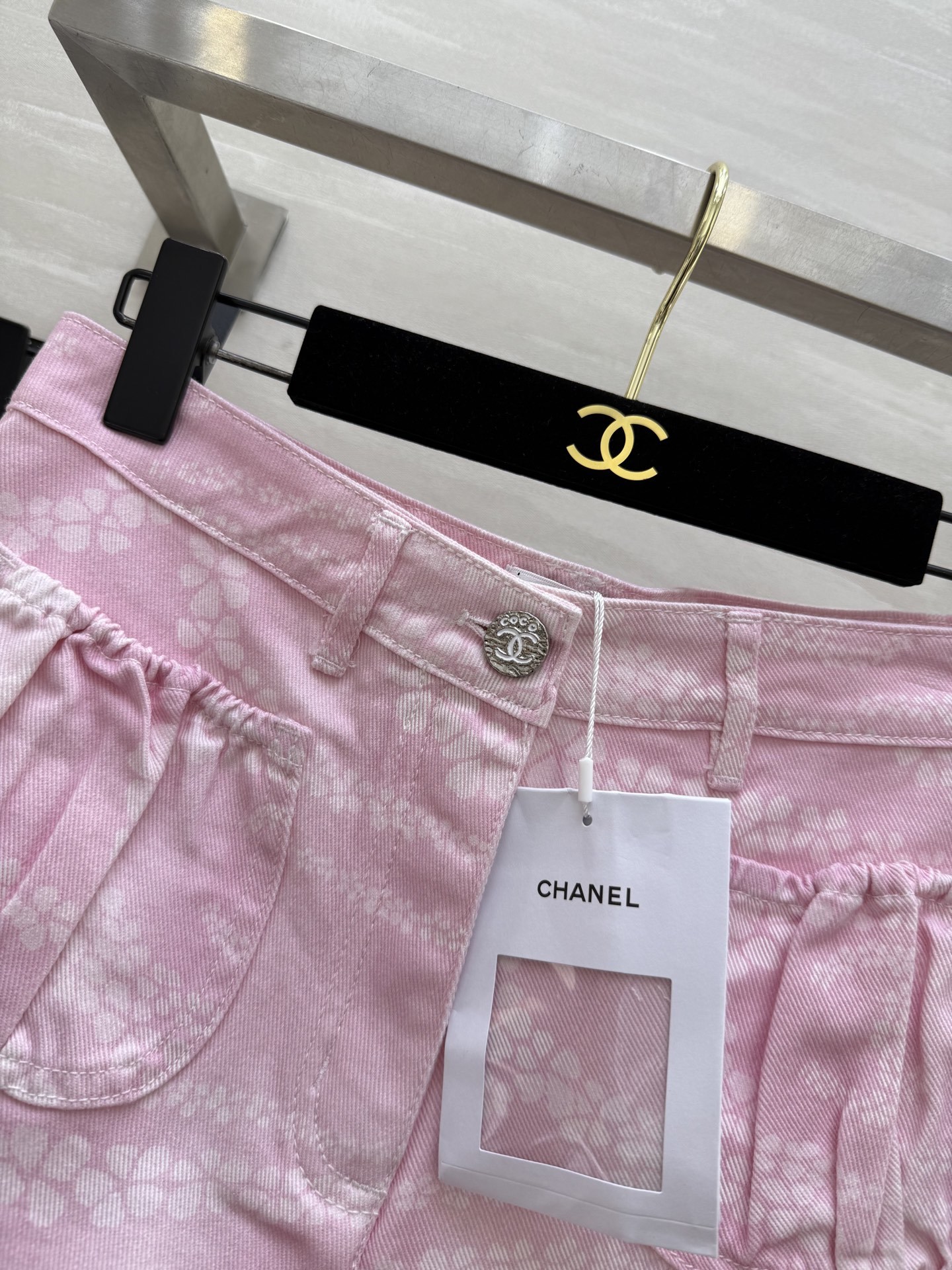 #Chane♡²⁵M沙滩系列 印花丹宁牛仔短裤 高品质定制 现货首发size:36/38/40()