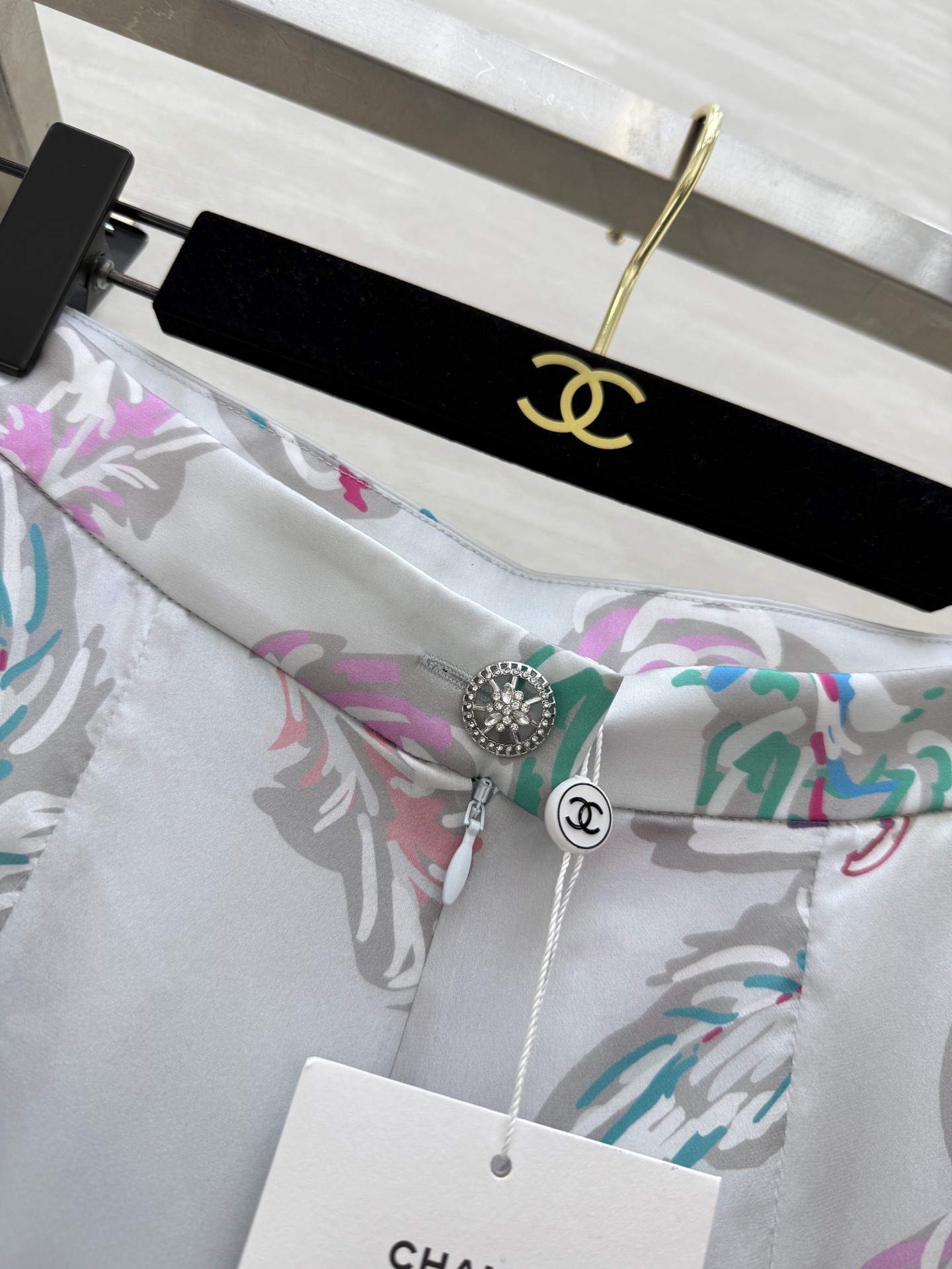 #Chane♡²⁵s印花长裤 定制面料轻盈  100%桑蚕丝  原版开发定制 高品质现货首发size:3