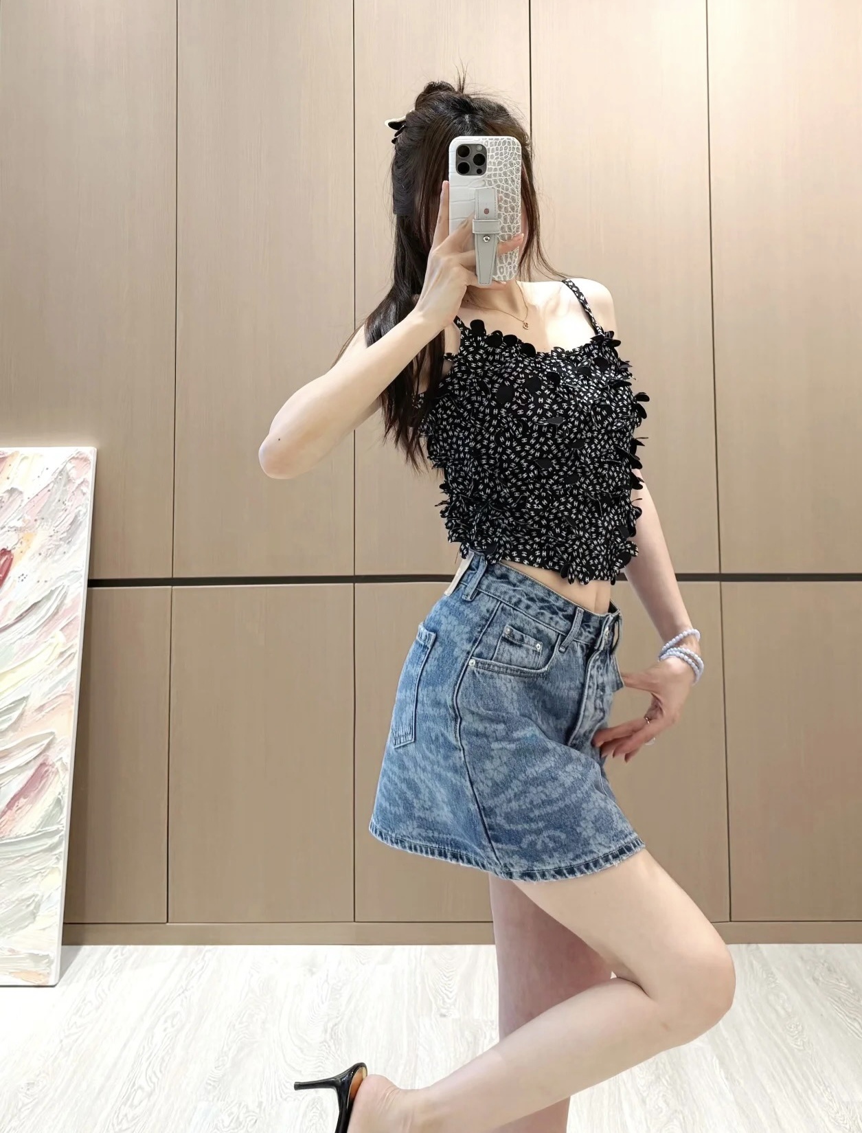 #Chane♡²⁵CoCoBeach 爆款吊带 超显身材 滿滿的立體小花朵 細節控必入 高品质定制 现货