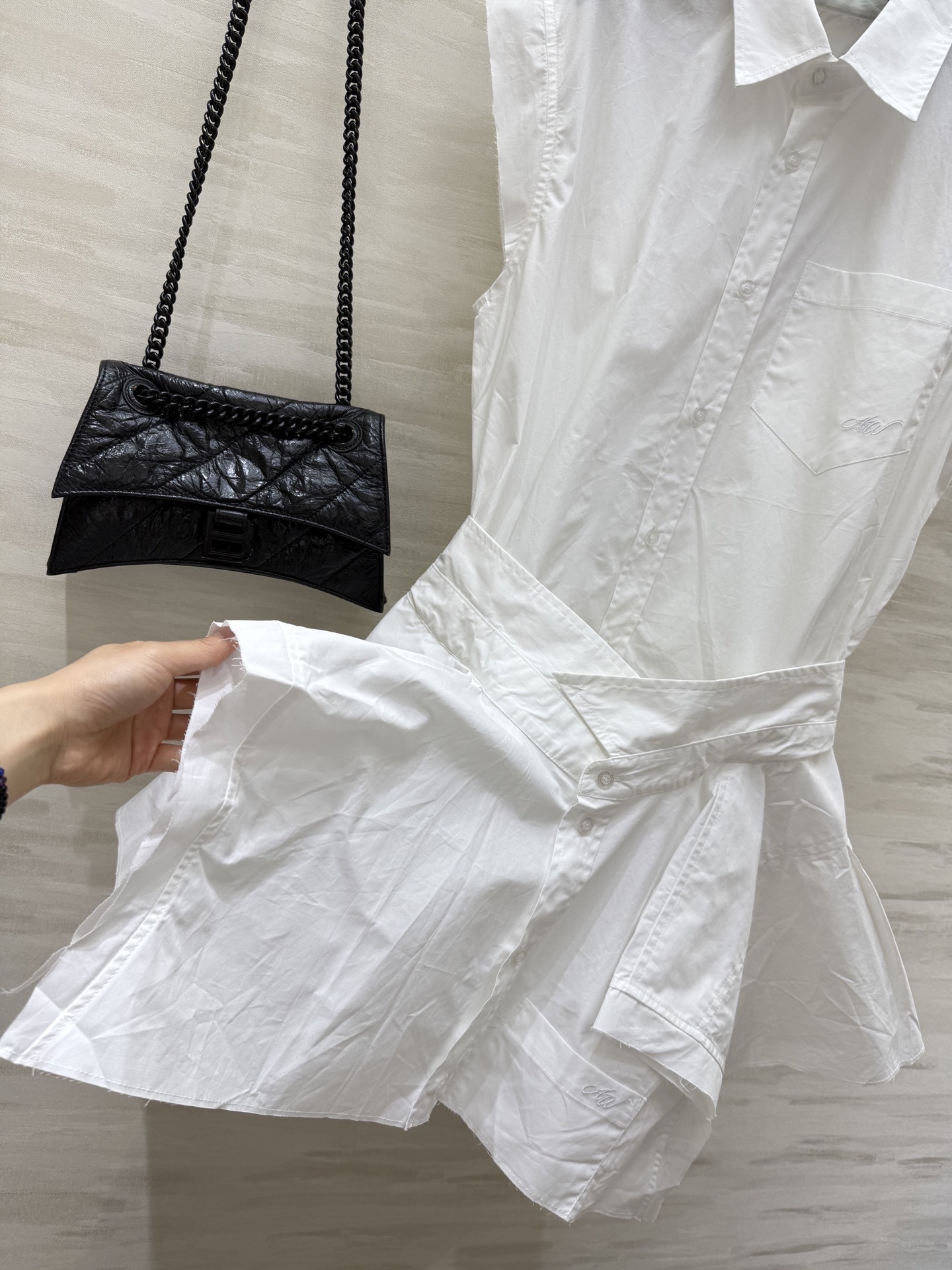 #AW²⁵新款衬衣式连衣裙 时髦个性 高品质定制 现货首发size:S/M/L(s码肩宽:44.5,胸围