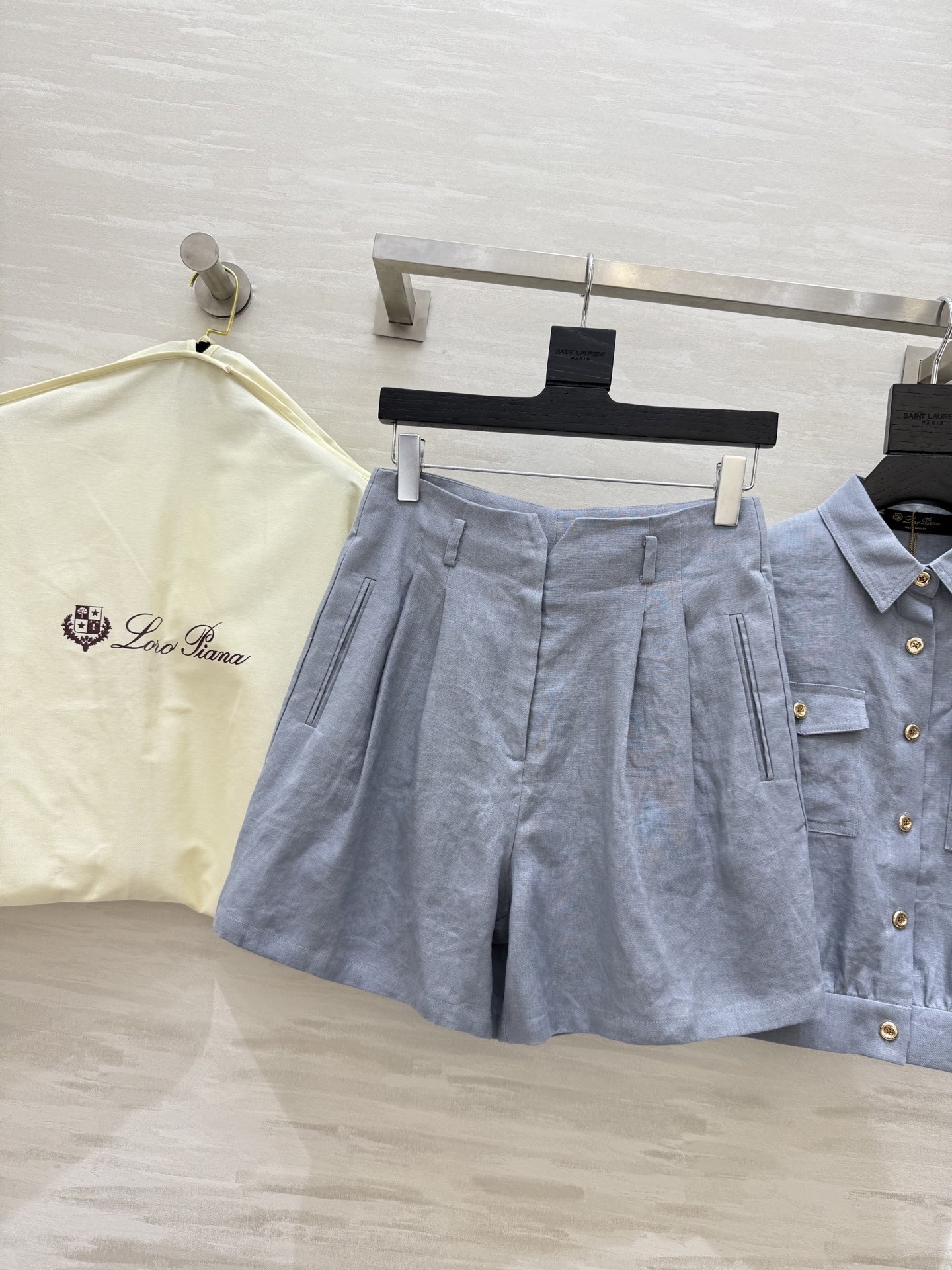 #LP²⁵新款老钱风亚麻休闲套装 重磅logo标识皮牌点缀精致高级 立体剪裁上身帅气又时髦 打造休闲舒适