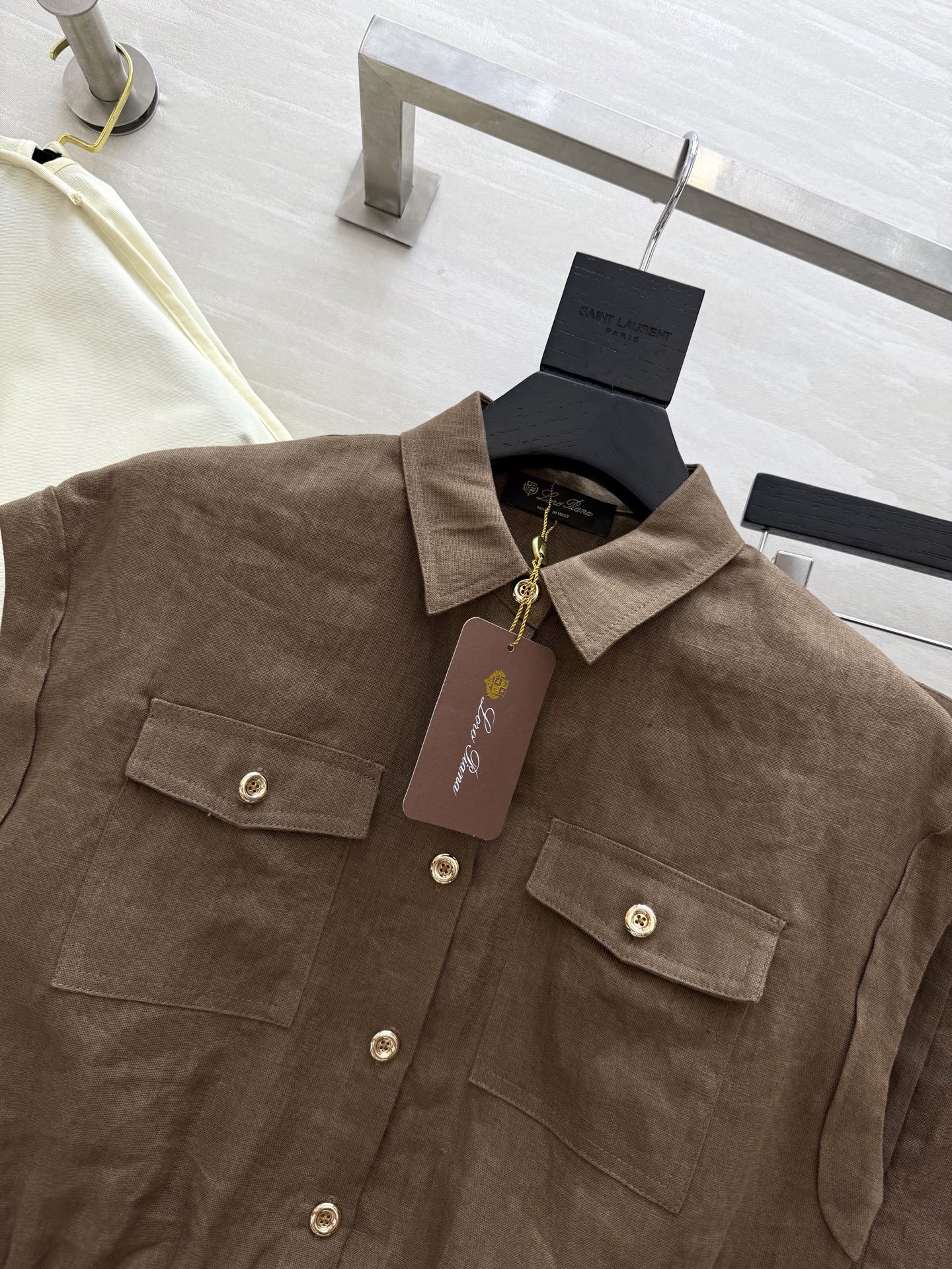 #LP²⁵新款老钱风亚麻休闲套装 重磅logo标识皮牌点缀精致高级 立体剪裁上身帅气又时髦 打造休闲舒适