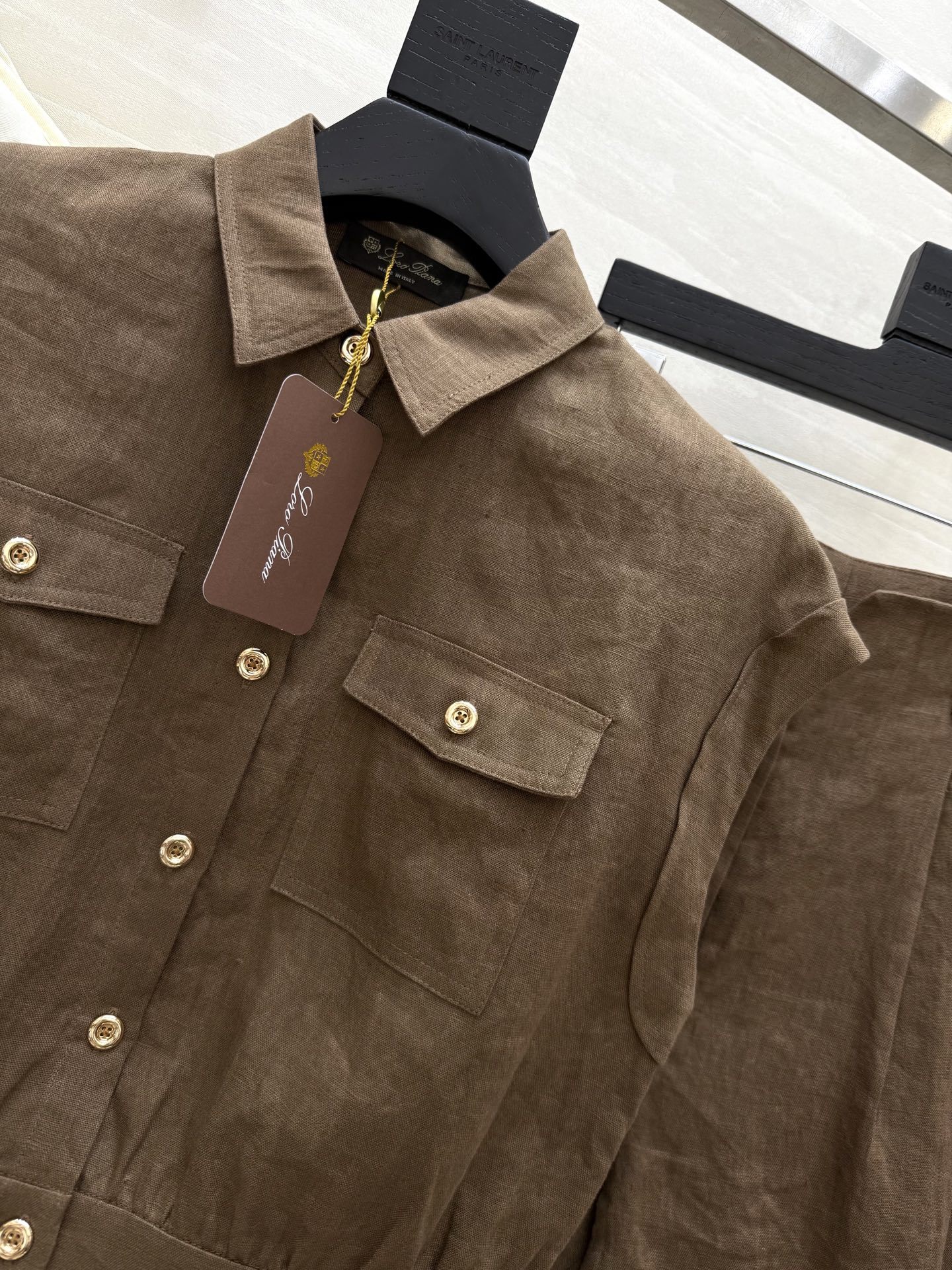 #LP²⁵新款老钱风亚麻休闲套装 重磅logo标识皮牌点缀精致高级 立体剪裁上身帅气又时髦 打造休闲舒适