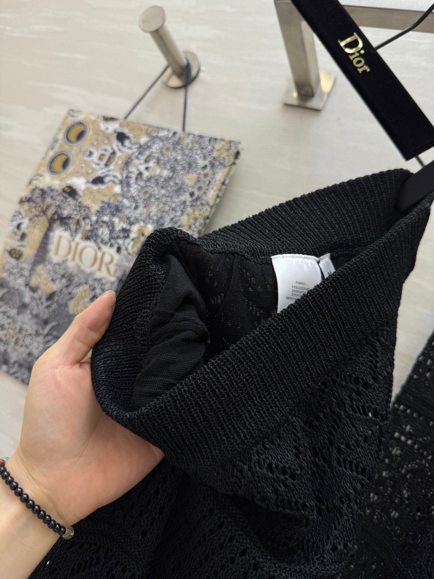 #DIO♡²⁵度假系列⛱️ 进口天然和纸纱三件套裙 开衫➕v领背心➕半裙 以纸张形态捻线成纱 拥有独特的