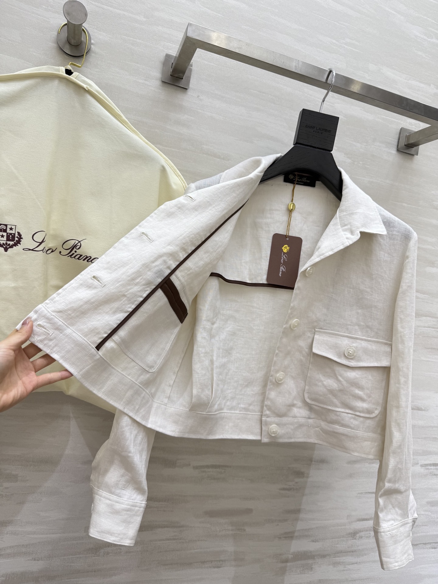 #LP²⁵新款 度假系列 亚麻极简老钱风外套 进口亚麻面料质感轻盈舒适 上身气质随性 经典版型百搭不挑人