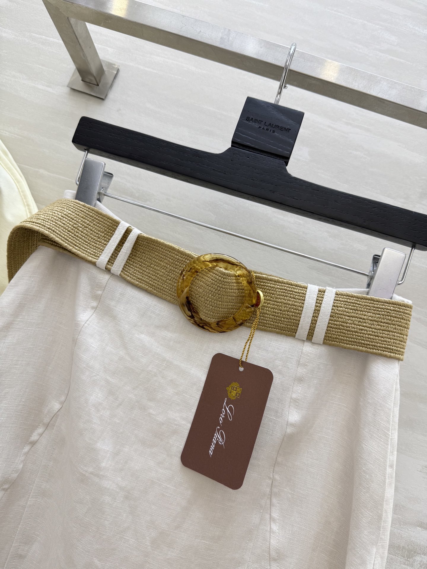 #LP²⁵新款 度假系列 亚麻极简老钱风A摆半裙 进口亚麻面料质感轻盈舒适 上身气质随性 经典版型百搭不